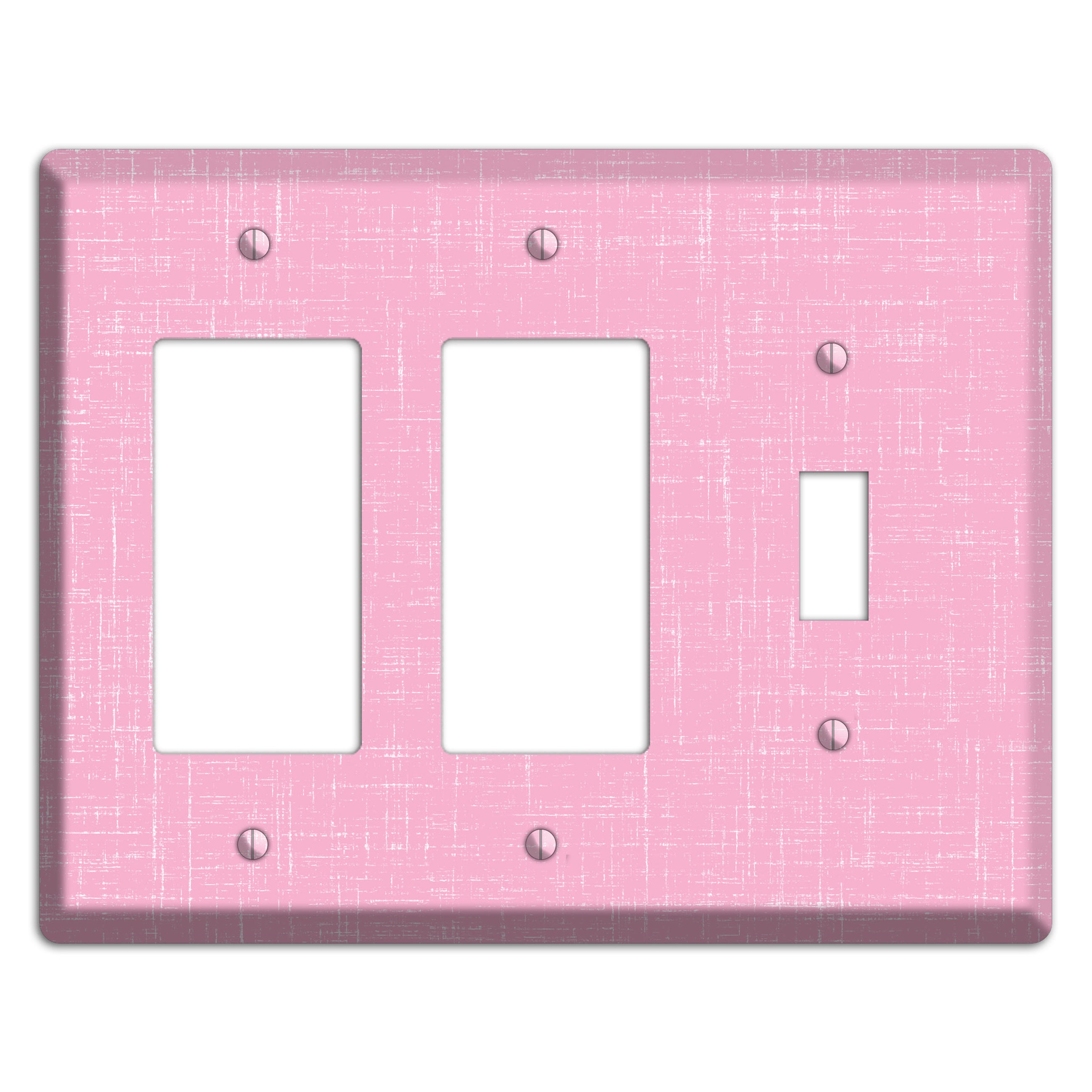 Chantilly Pink Texture 2 Rocker / Toggle Wallplate