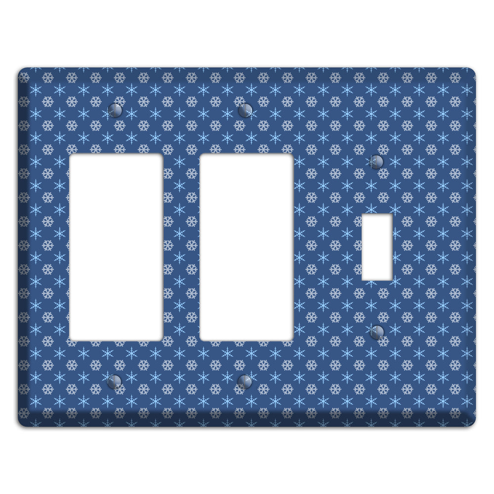 Blue Foulard 2 Rocker / Toggle Wallplate