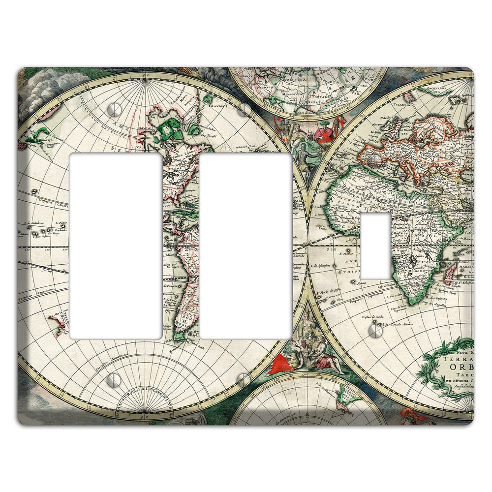 Global Map 2 Rocker / Toggle Wallplate
