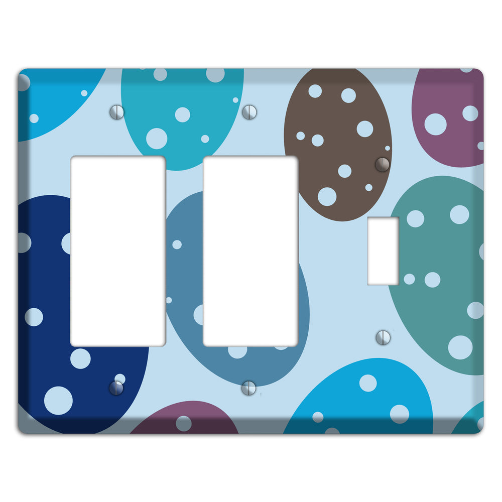 Blue Eggs 2 Rocker / Toggle Wallplate