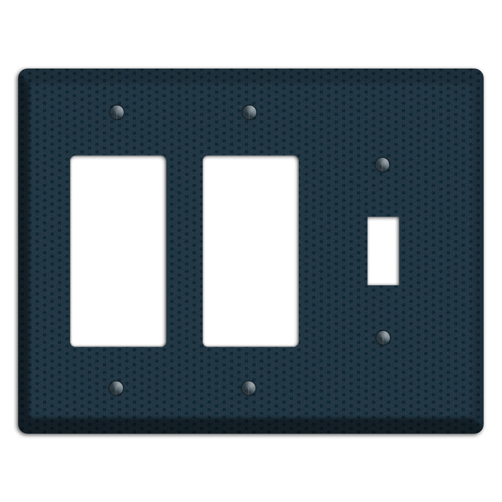 Blue with Tiny Asters 2 Rocker / Toggle Wallplate