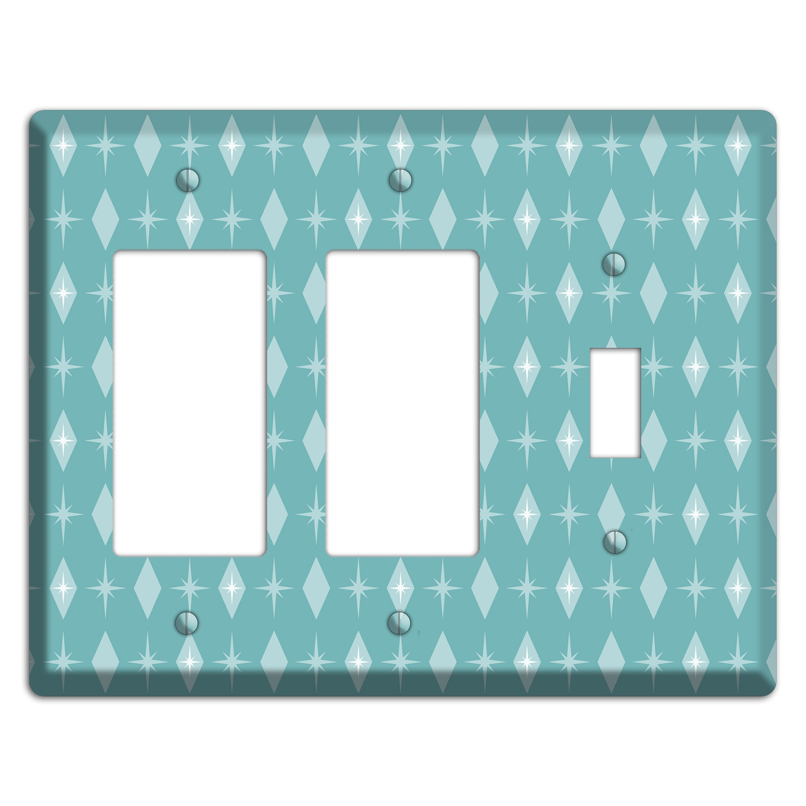 Blue Diamon 2 Rocker / Toggle Wallplate