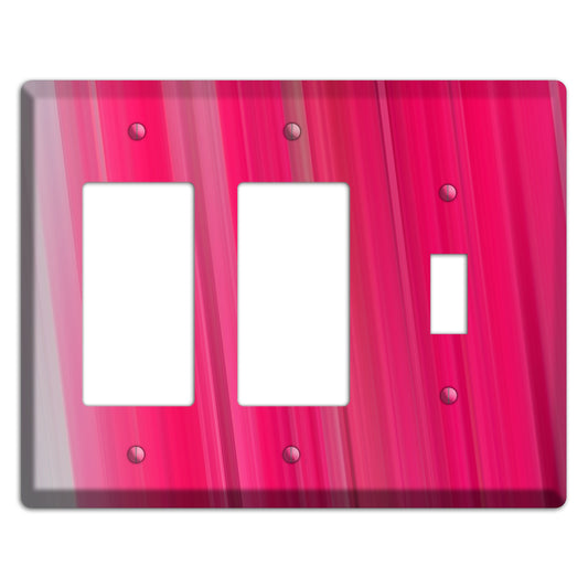 Pink Ray of Light 2 Rocker / Toggle Wallplate
