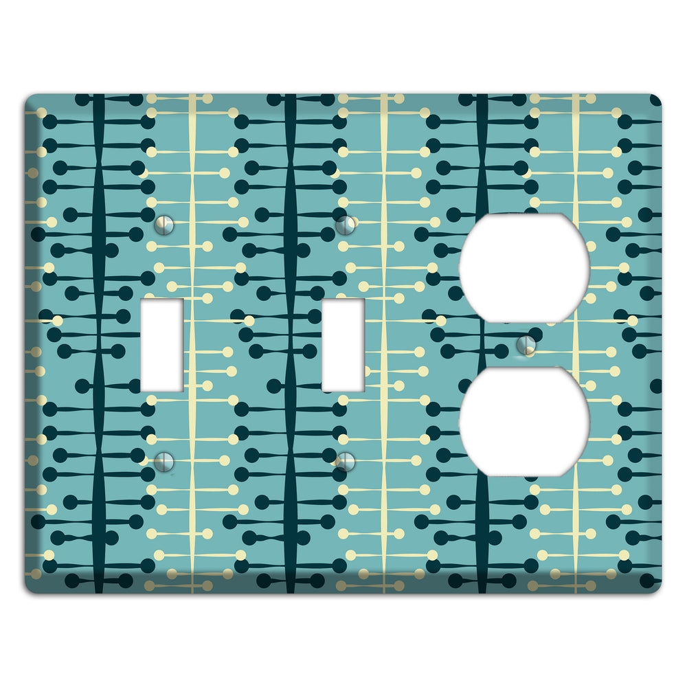 Mid Century Twist 2 Toggle / Duplex Wallplate