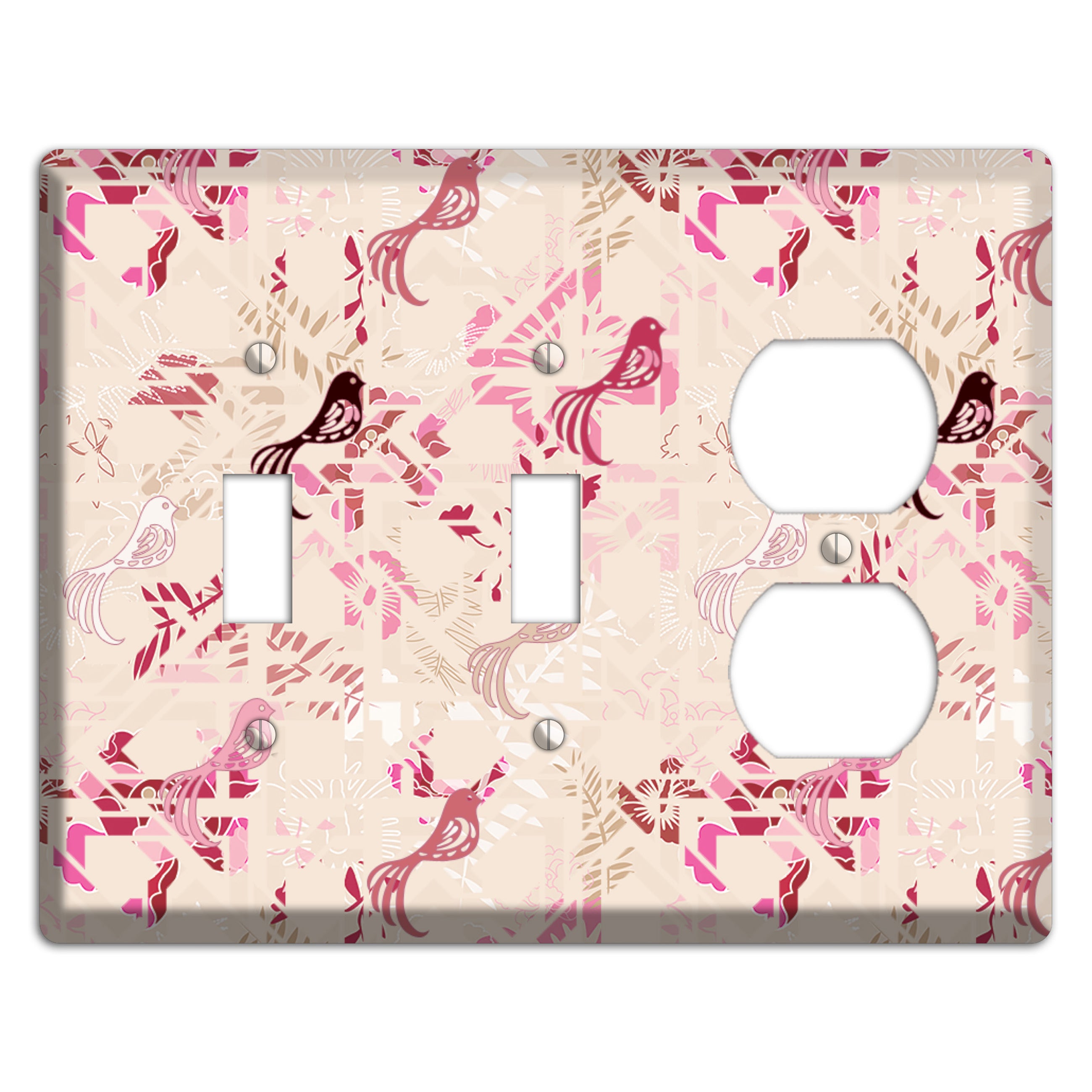 Floral Songbirds 2 Toggle / Duplex Wallplate