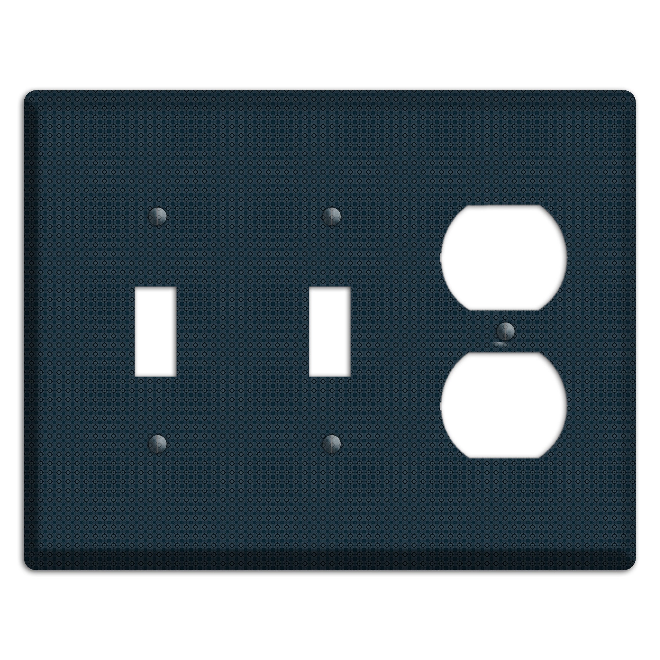 Navy Foulard 2 Toggle / Duplex Wallplate