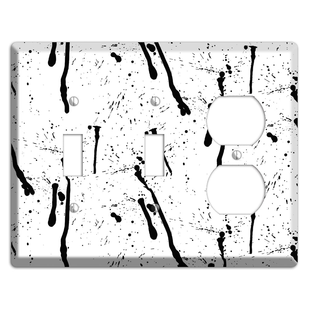 Ink Drips 4 2 Toggle / Duplex Wallplate