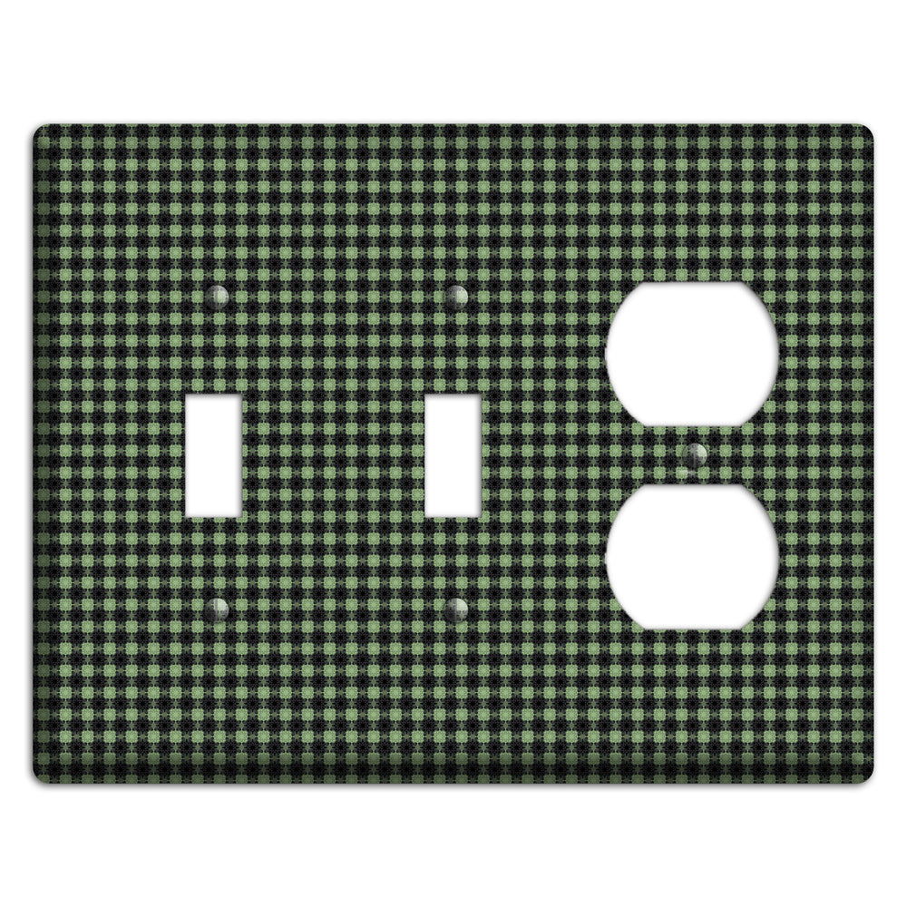Multi Green Basket Check 2 Toggle / Duplex Wallplate