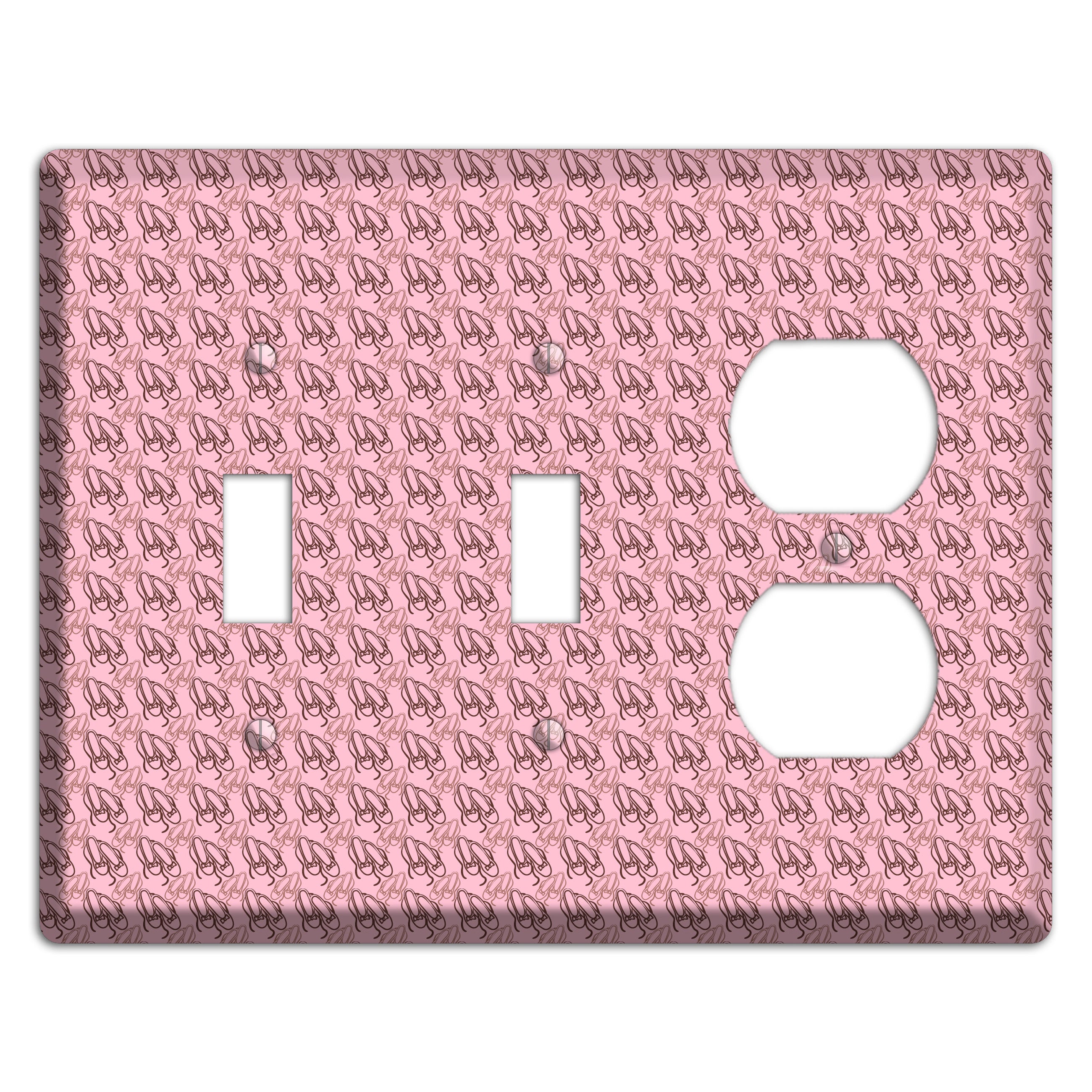 Pink Ballet Slippers 2 Toggle / Duplex Wallplate