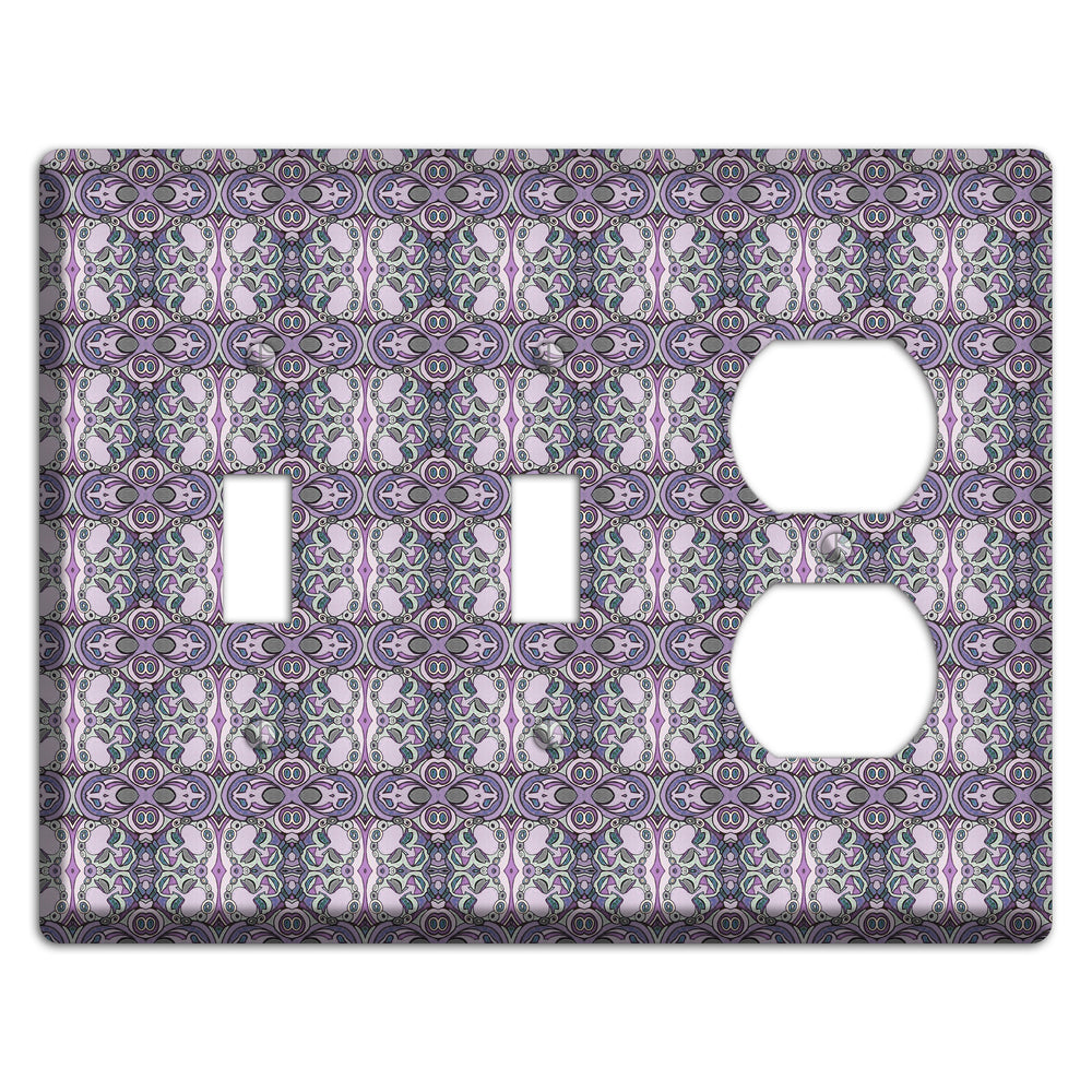 Pink Purple Sage Tapestry 2 Toggle / Duplex Wallplate