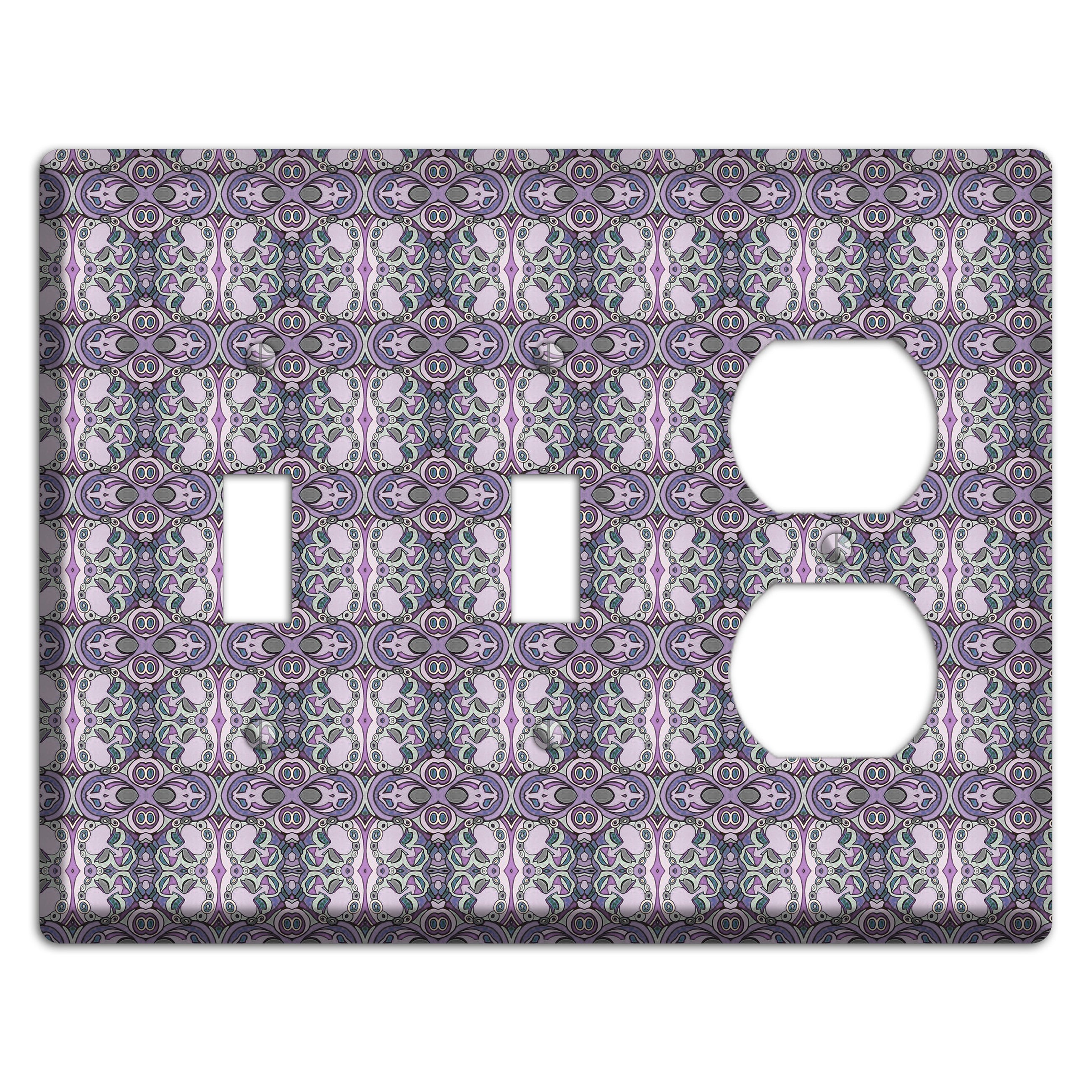 Pink Purple Sage Tapestry 2 Toggle / Duplex Wallplate