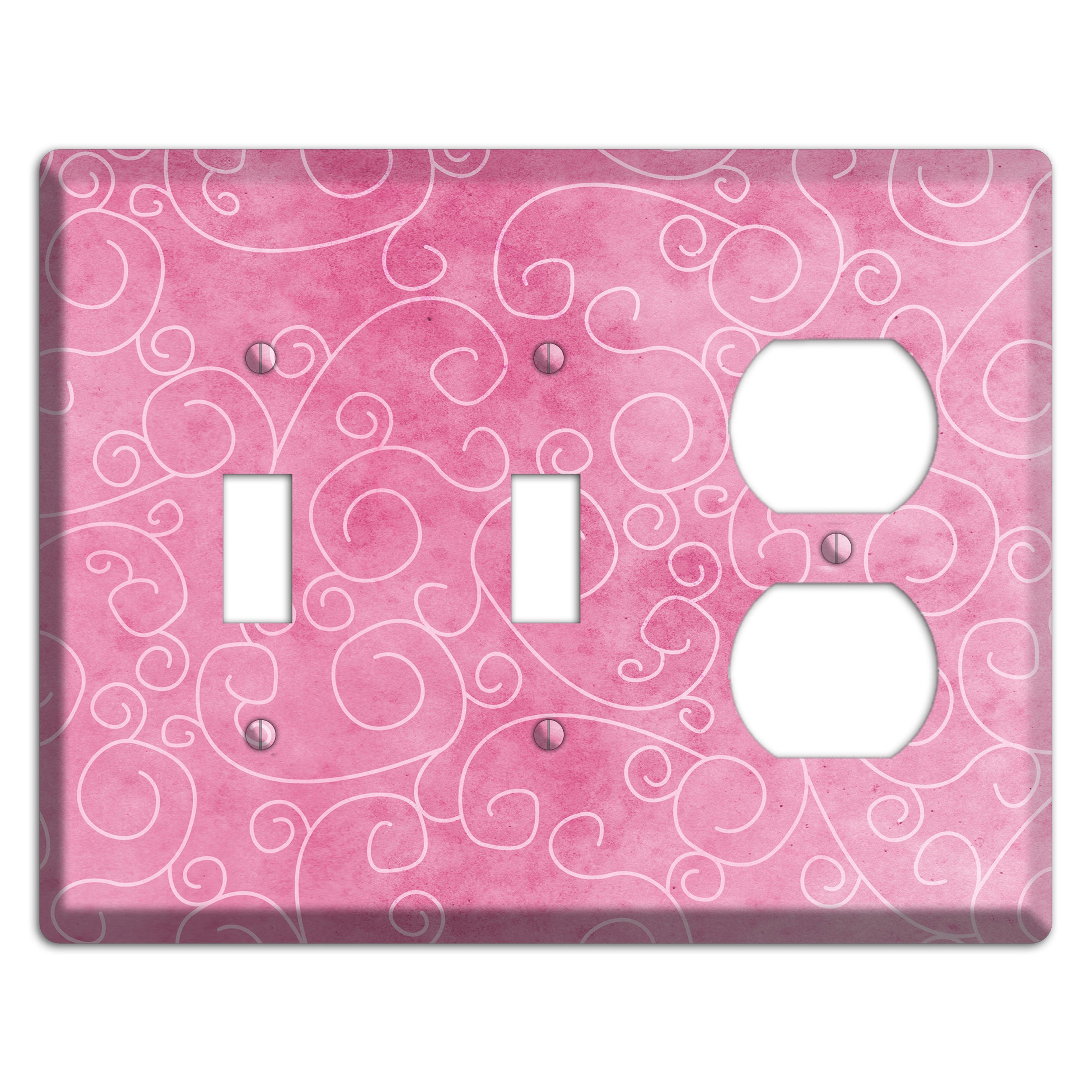 Kobi Pink Texture 2 Toggle / Duplex Wallplate