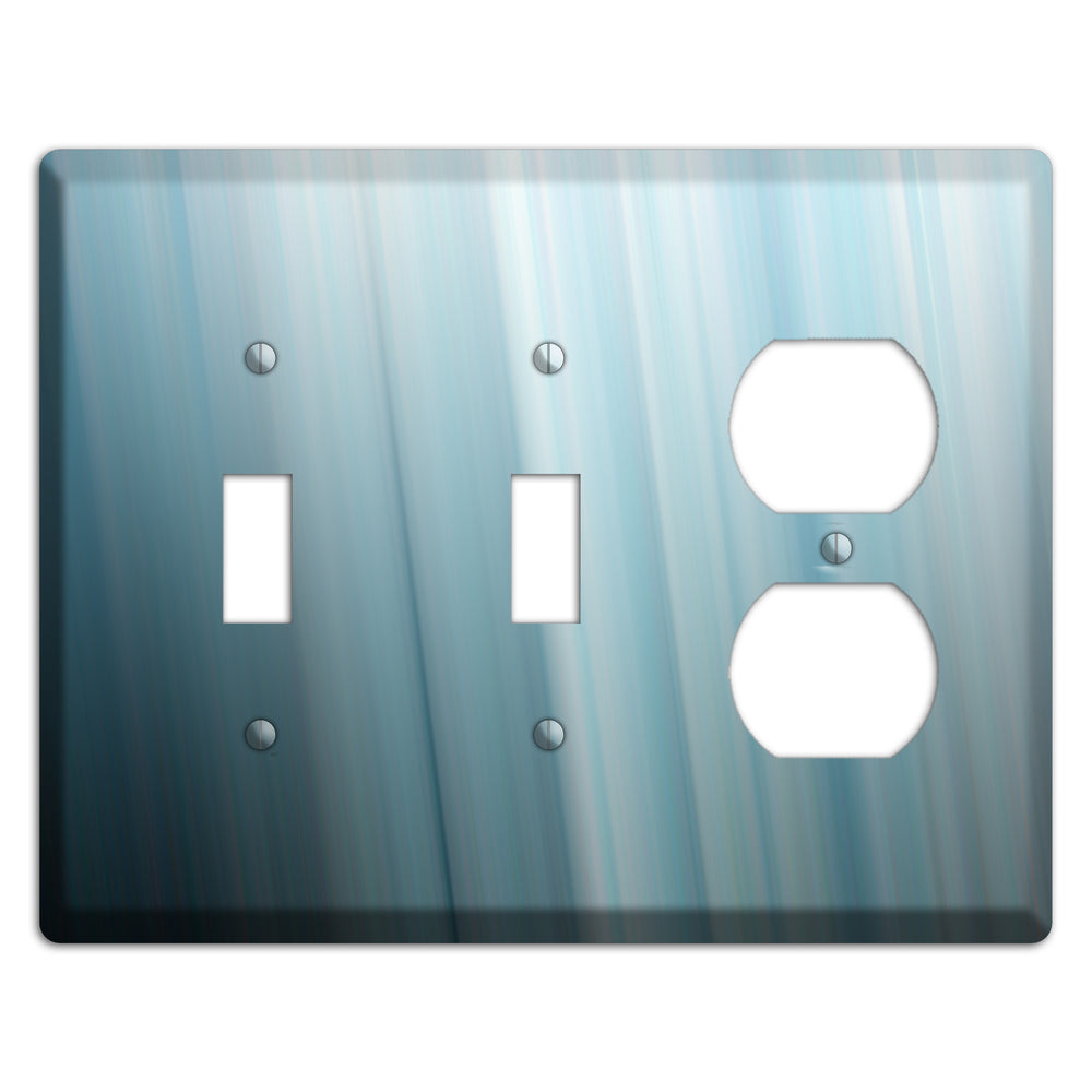 Dusty Blue Ray of Light 2 Toggle / Duplex Wallplate