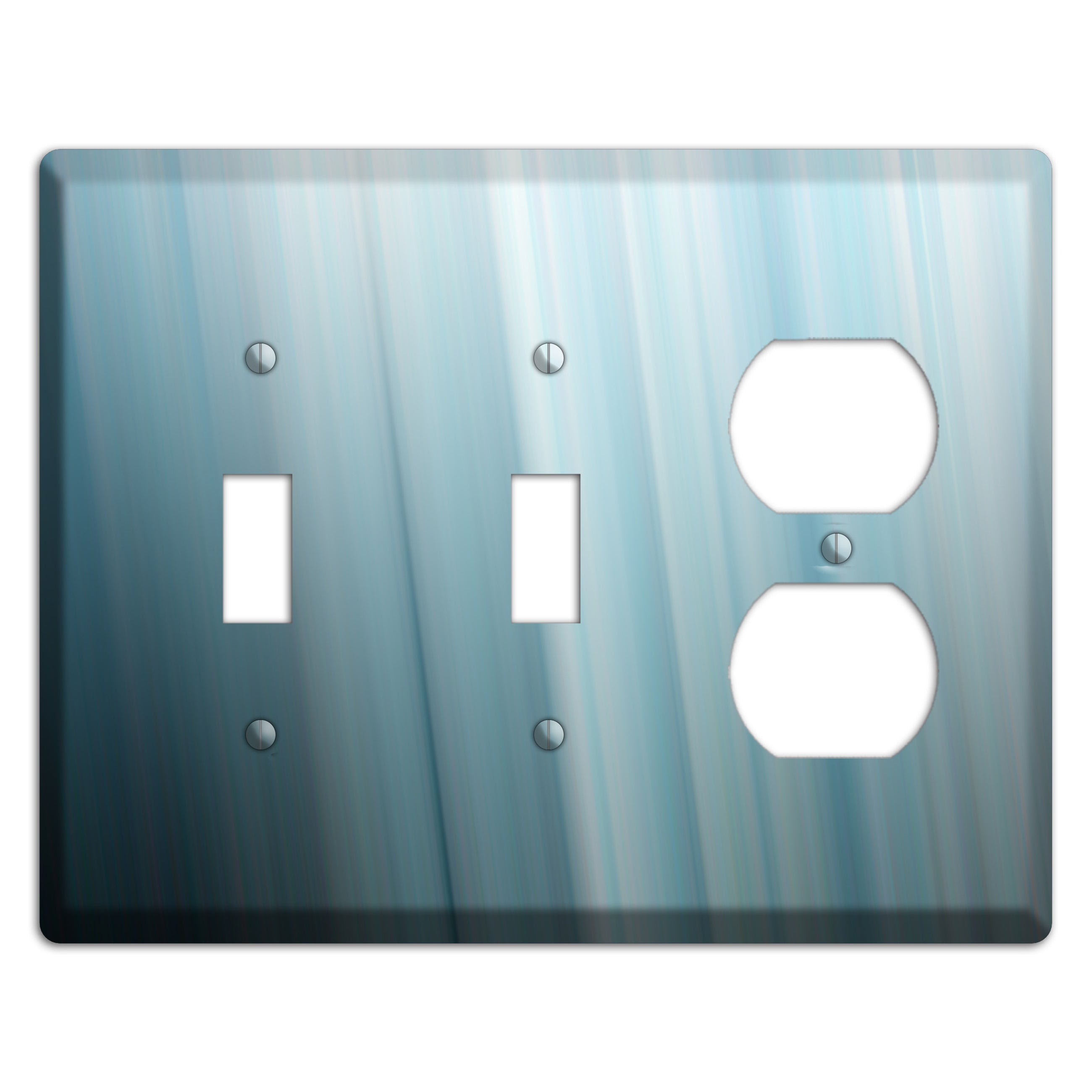 Dusty Blue Ray of Light 2 Toggle / Duplex Wallplate