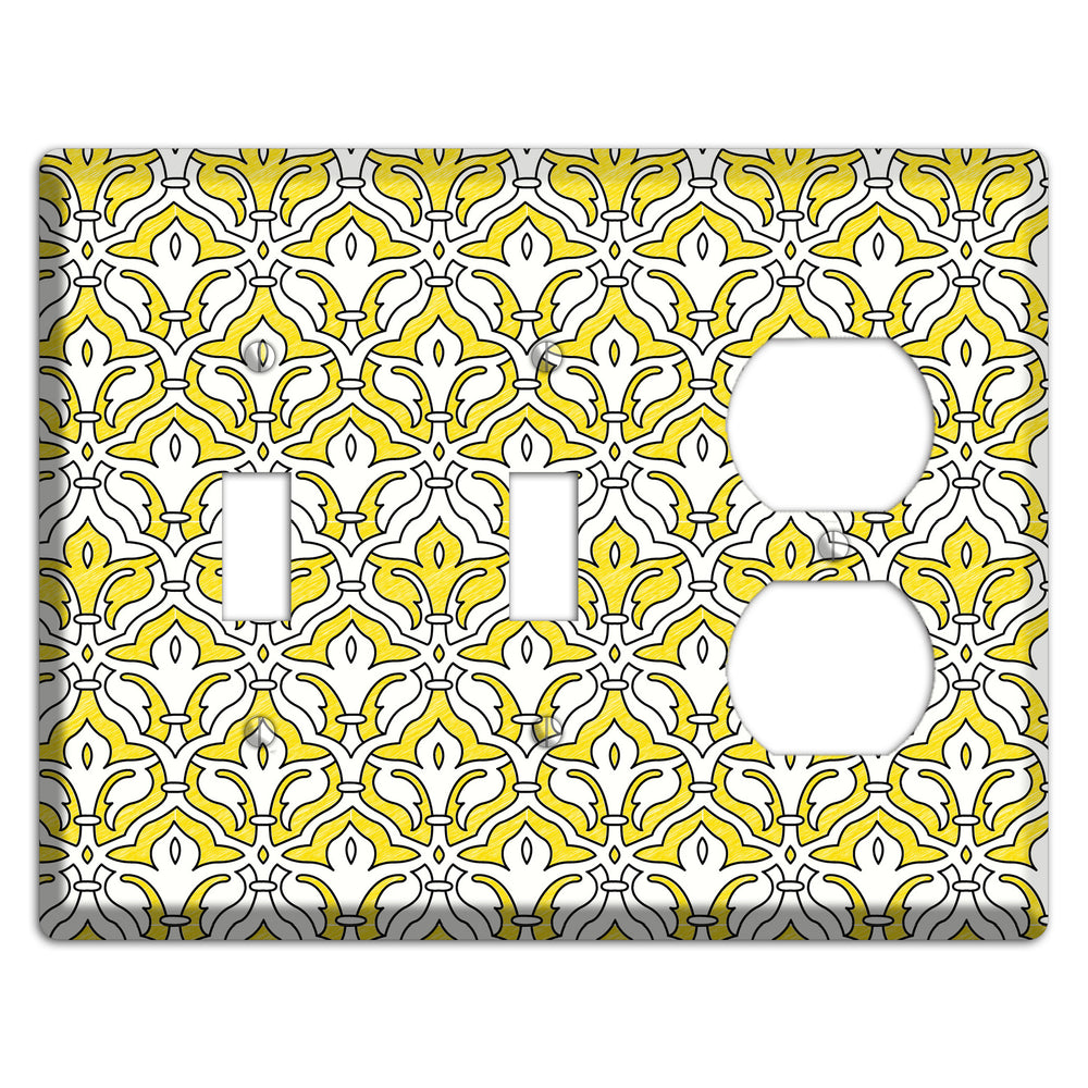 Yellow Scallop Tapestry 2 Toggle / Duplex Wallplate