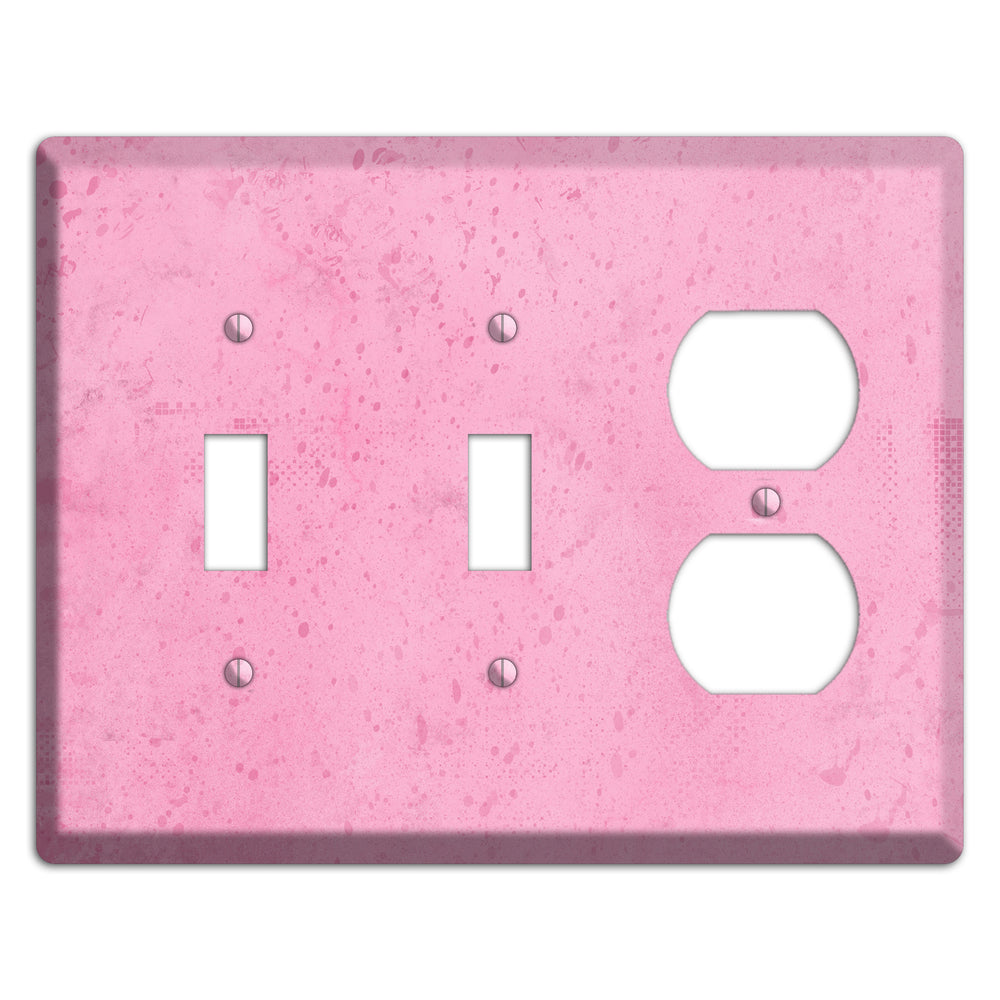 Illusion Pink Texture 2 Toggle / Duplex Wallplate