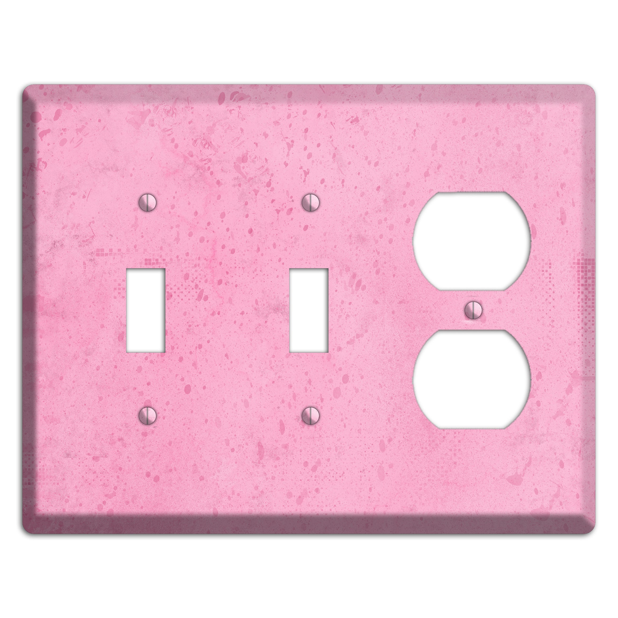 Illusion Pink Texture 2 Toggle / Duplex Wallplate