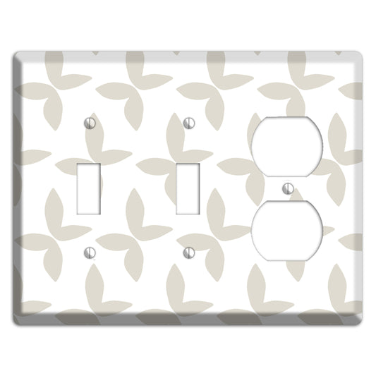 Simple Scandanavian Style O 2 Toggle / Duplex Wallplate