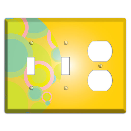 Yellow Circles 2 Toggle / Duplex Wallplate