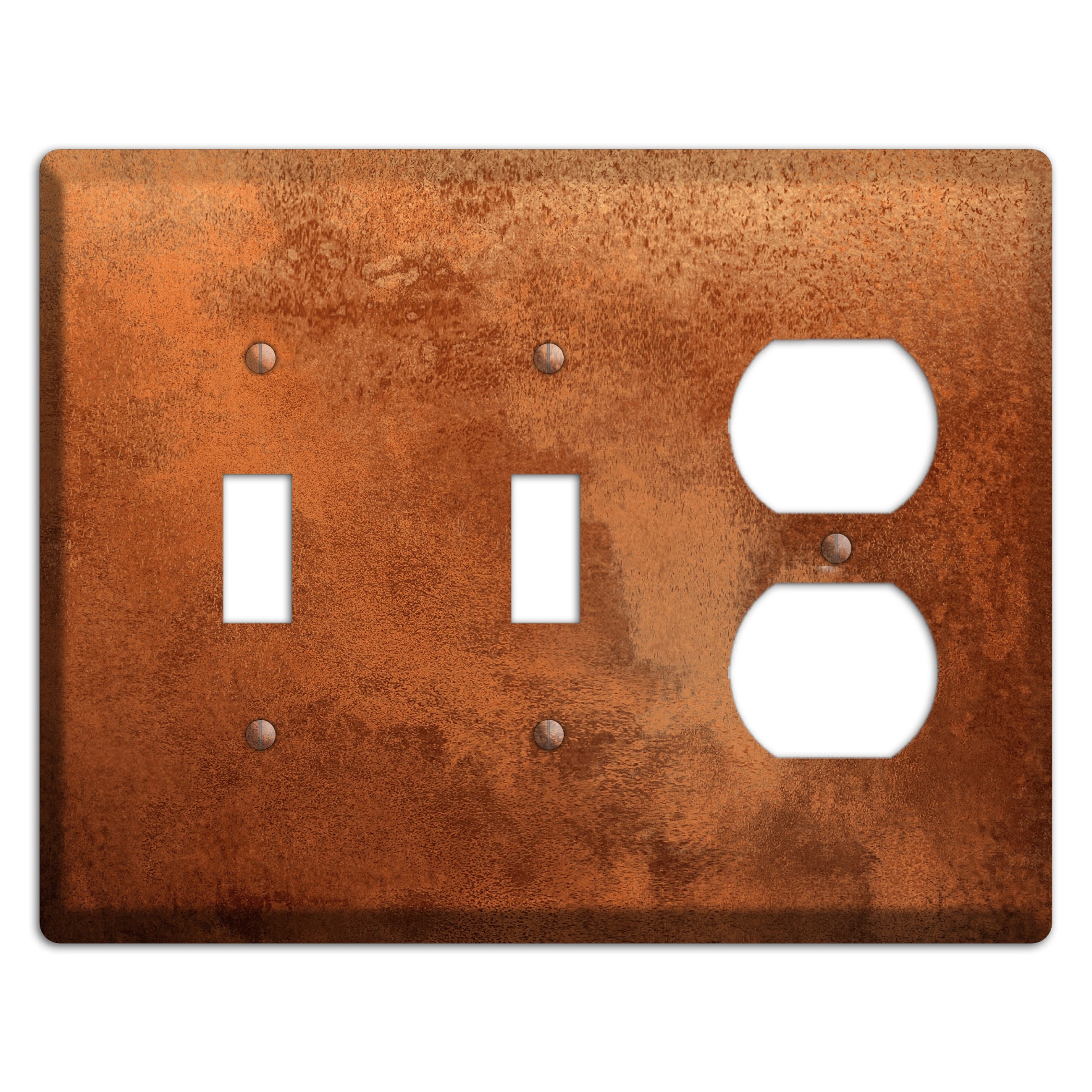 Antique Copper 2 Toggle / Duplex Wallplate