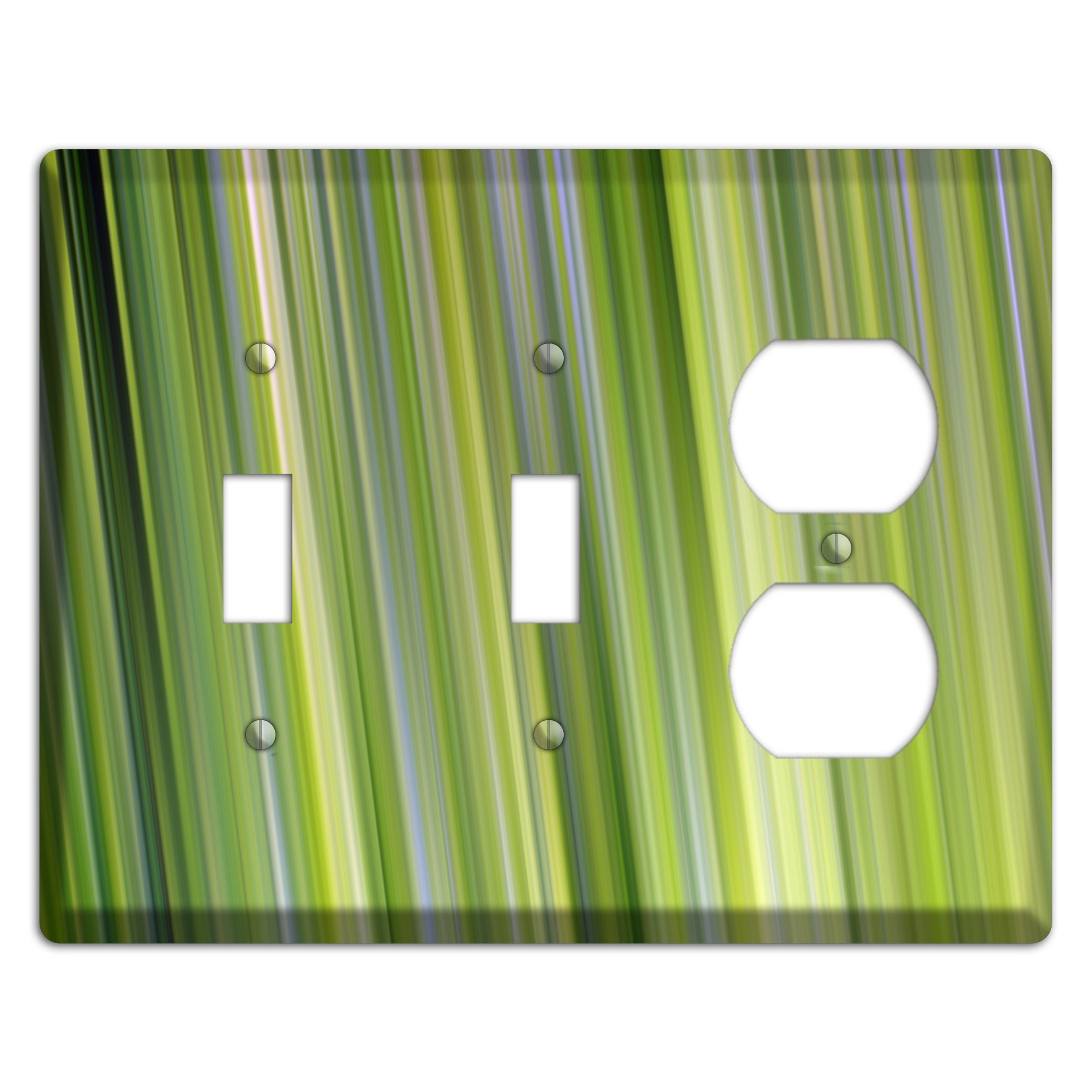 Green Ray of Light 2 Toggle / Duplex Wallplate