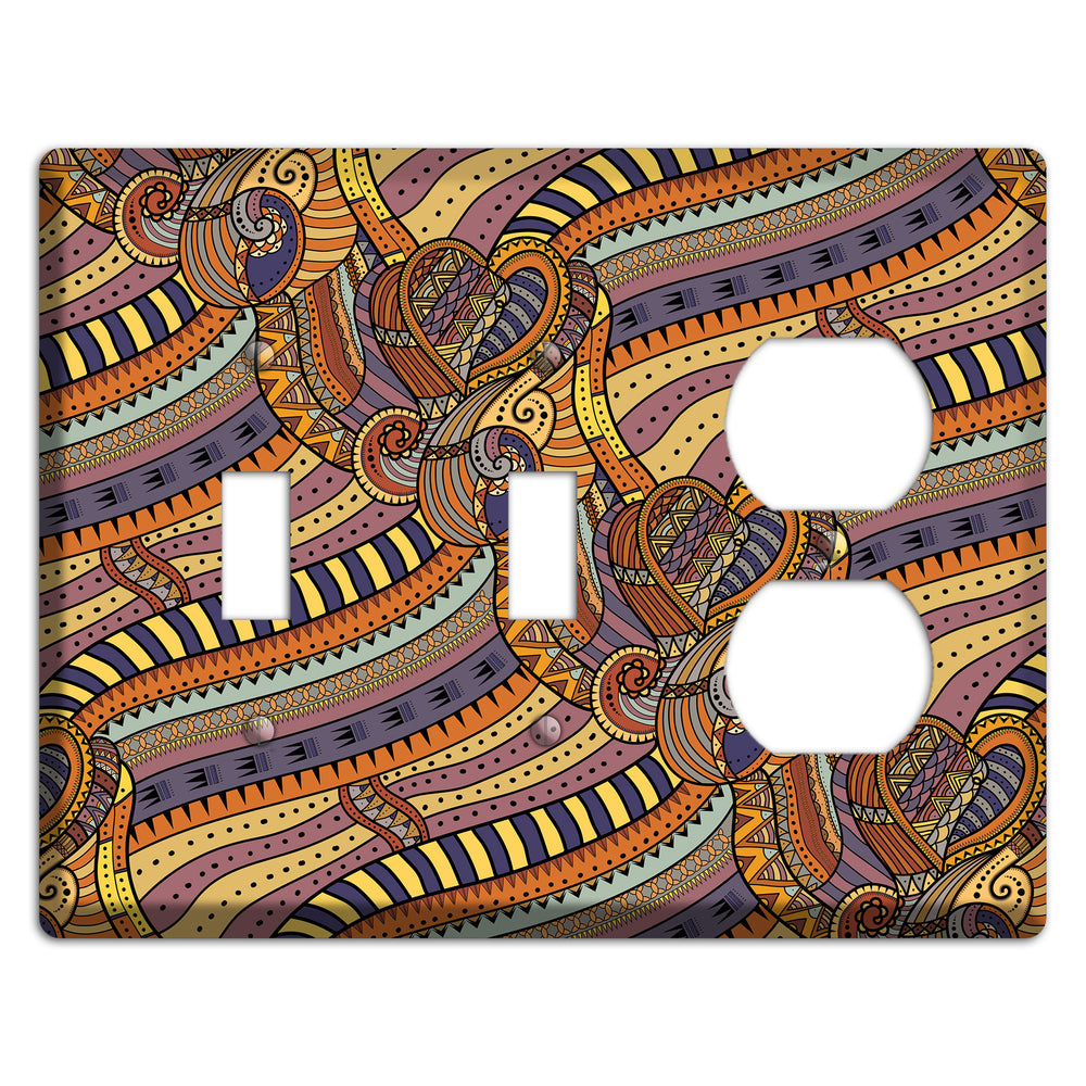 Retro Flourish 7 2 Toggle / Duplex Wallplate