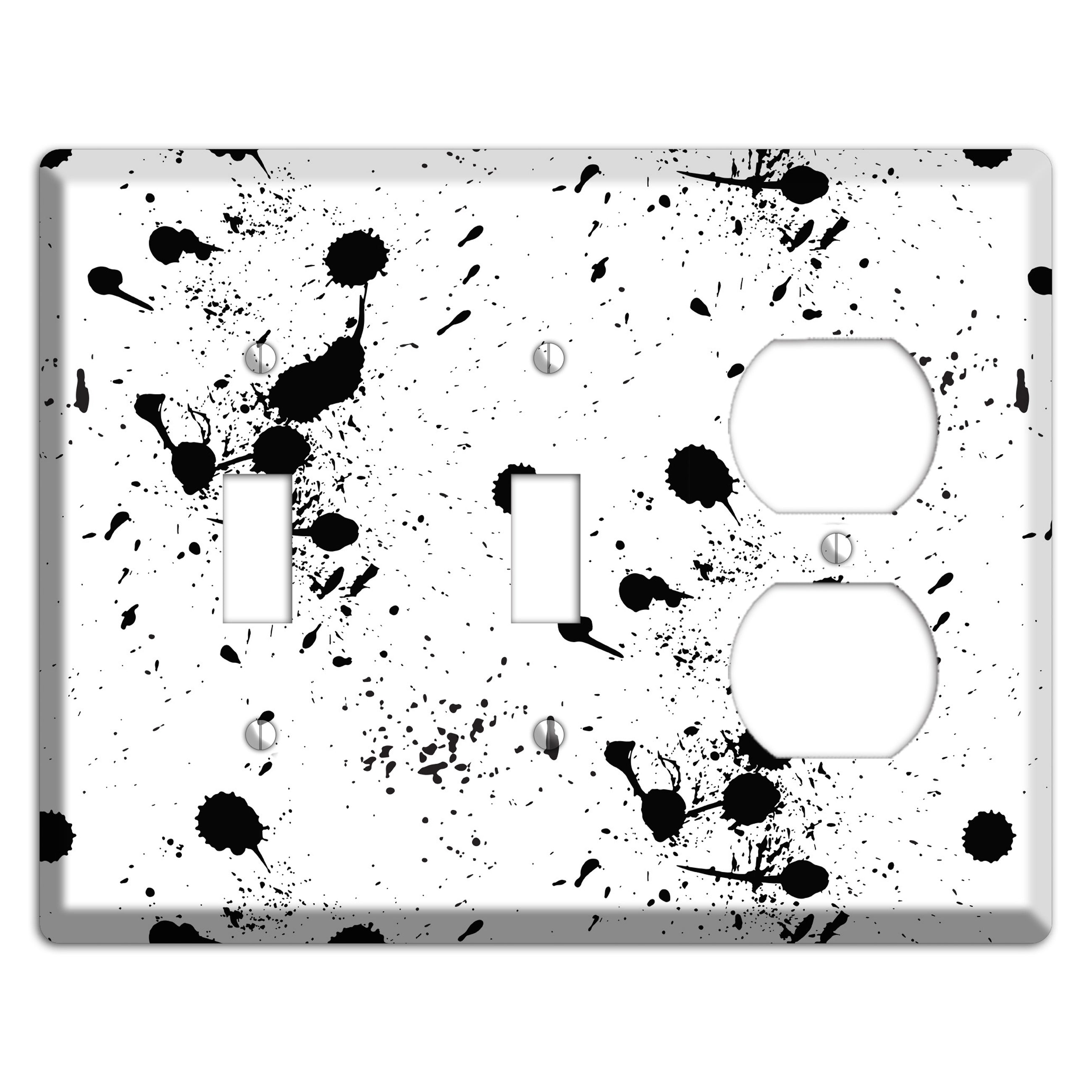Ink Splash 3 2 Toggle / Duplex Wallplate