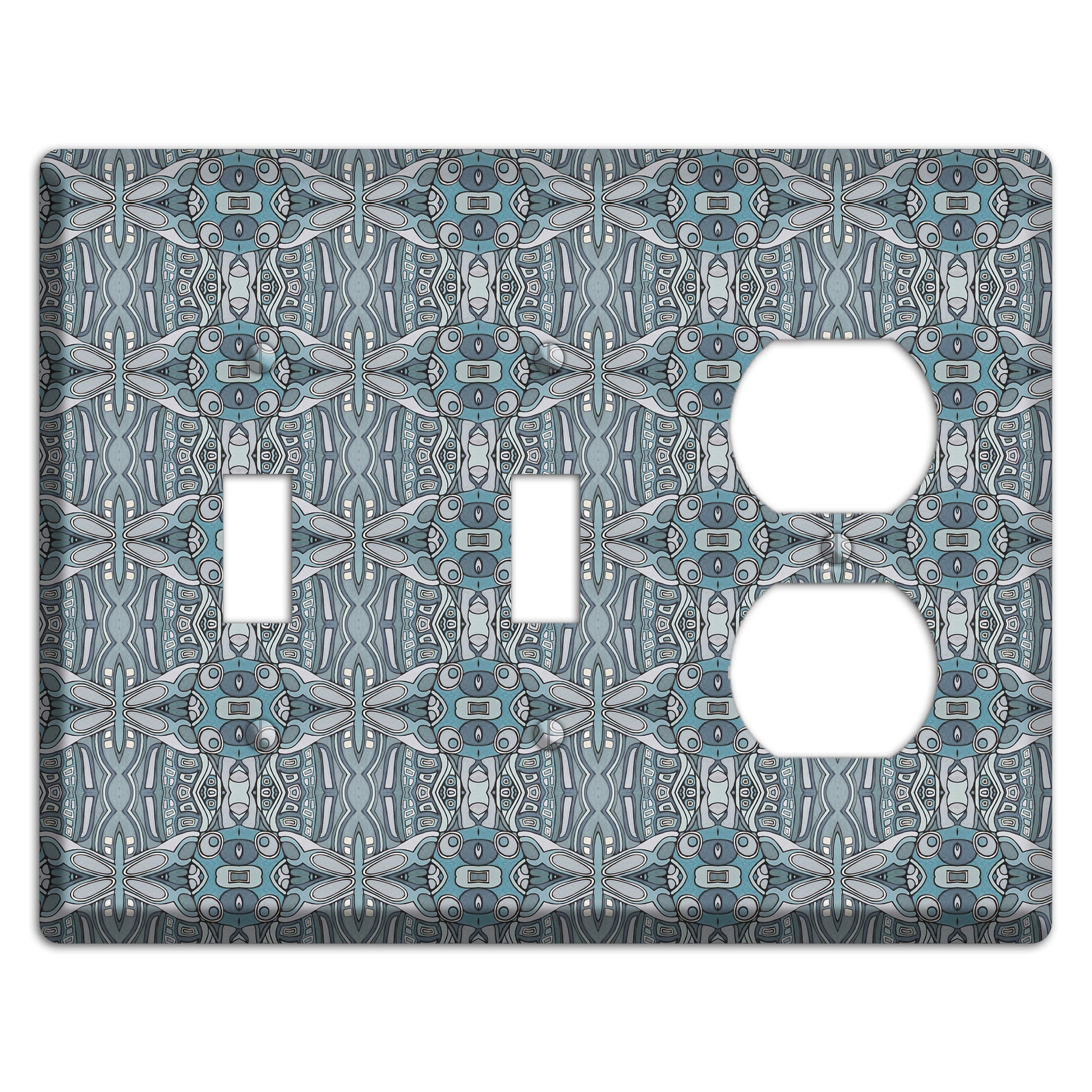 Blue Tapestry 2 Toggle / Duplex Wallplate