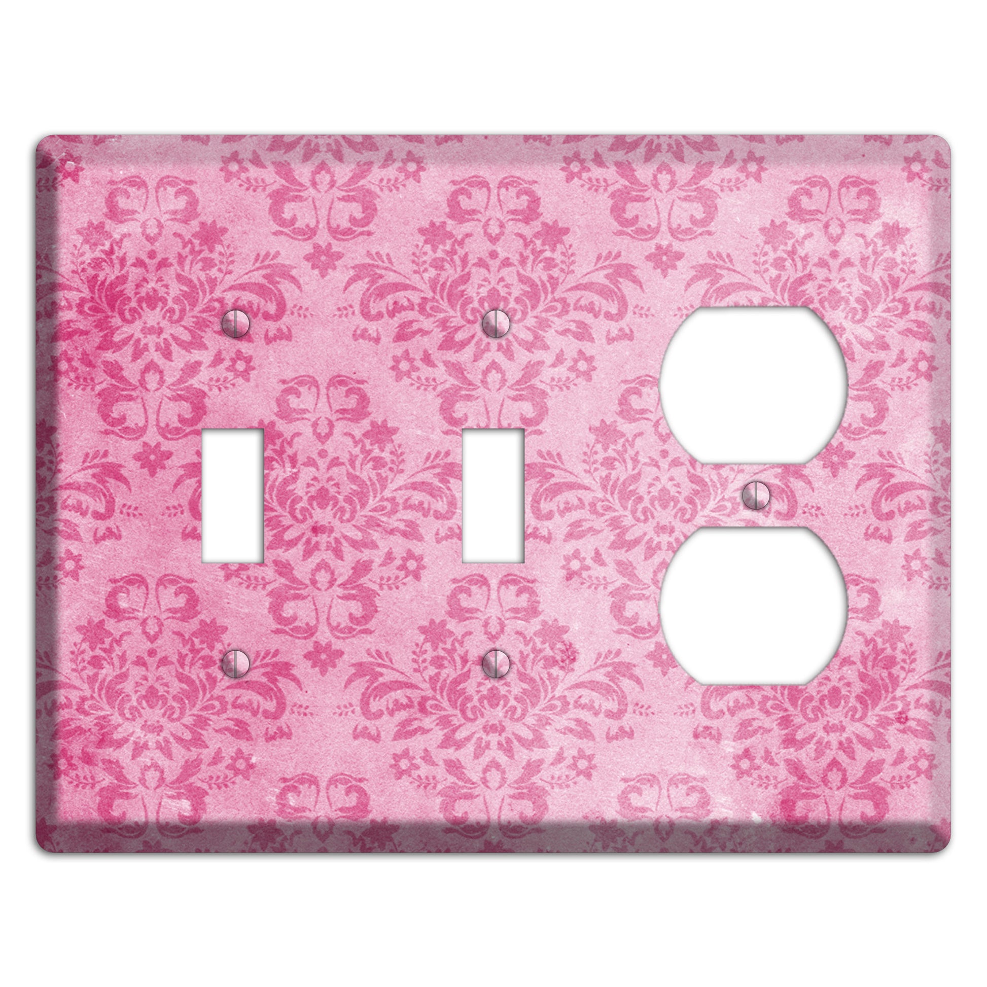 Beauty Bush Pink Texture 2 Toggle / Duplex Wallplate