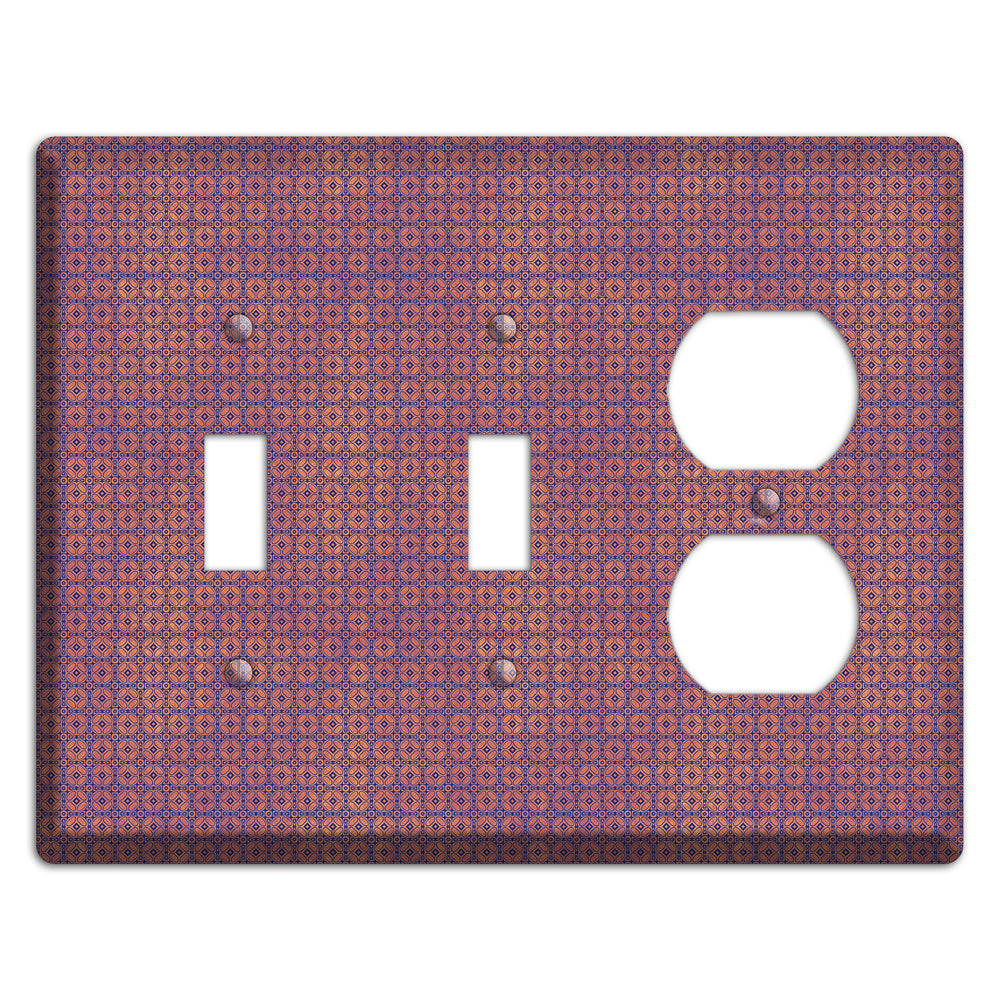 Multi Cranberry Arabesque 2 Toggle / Duplex Wallplate