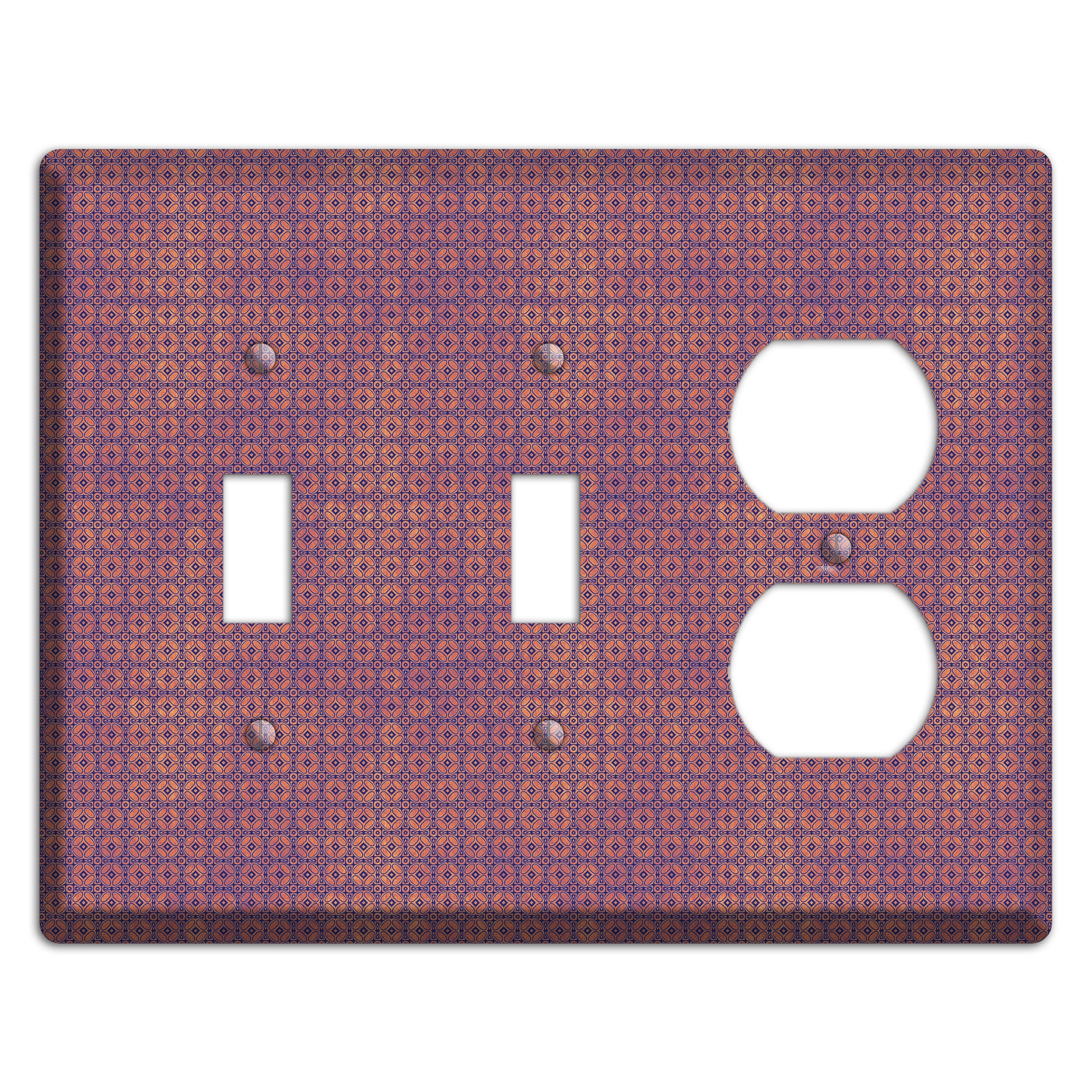 Multi Cranberry Arabesque 2 Toggle / Duplex Wallplate