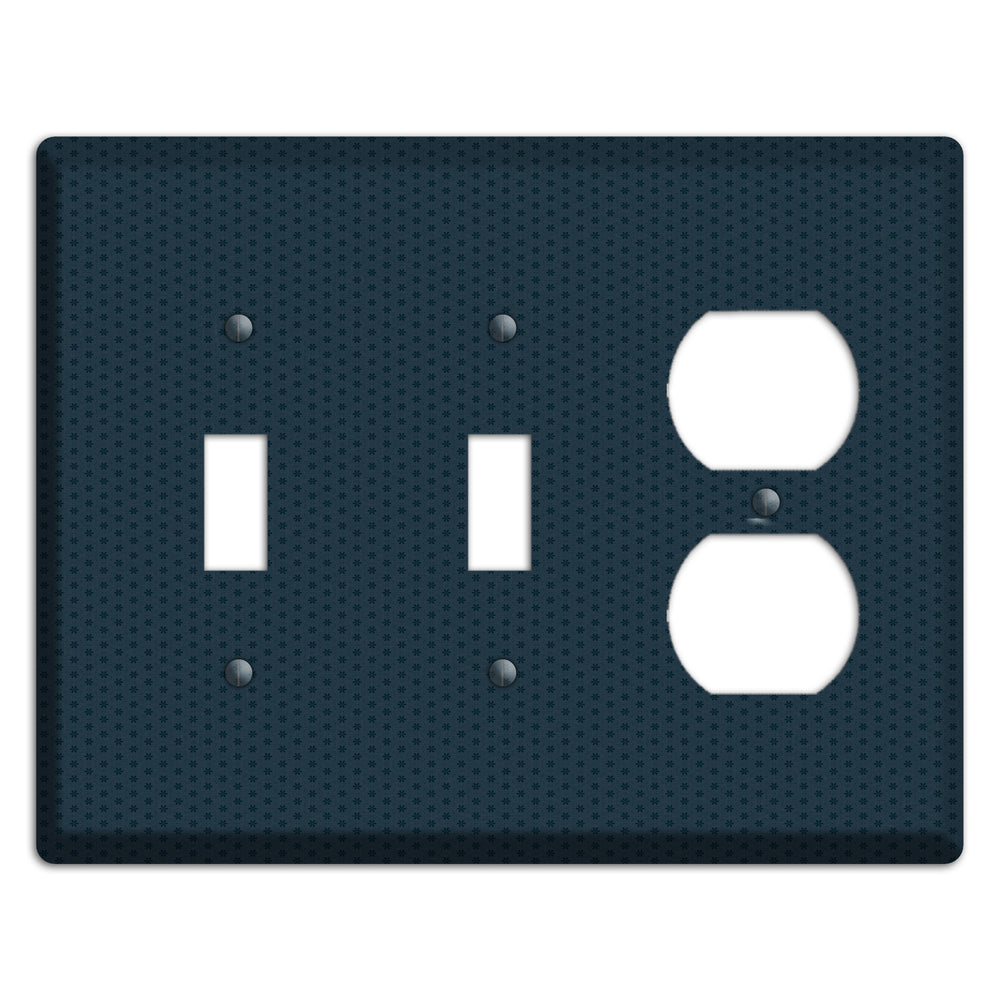Blue with Tiny Asters 2 Toggle / Duplex Wallplate