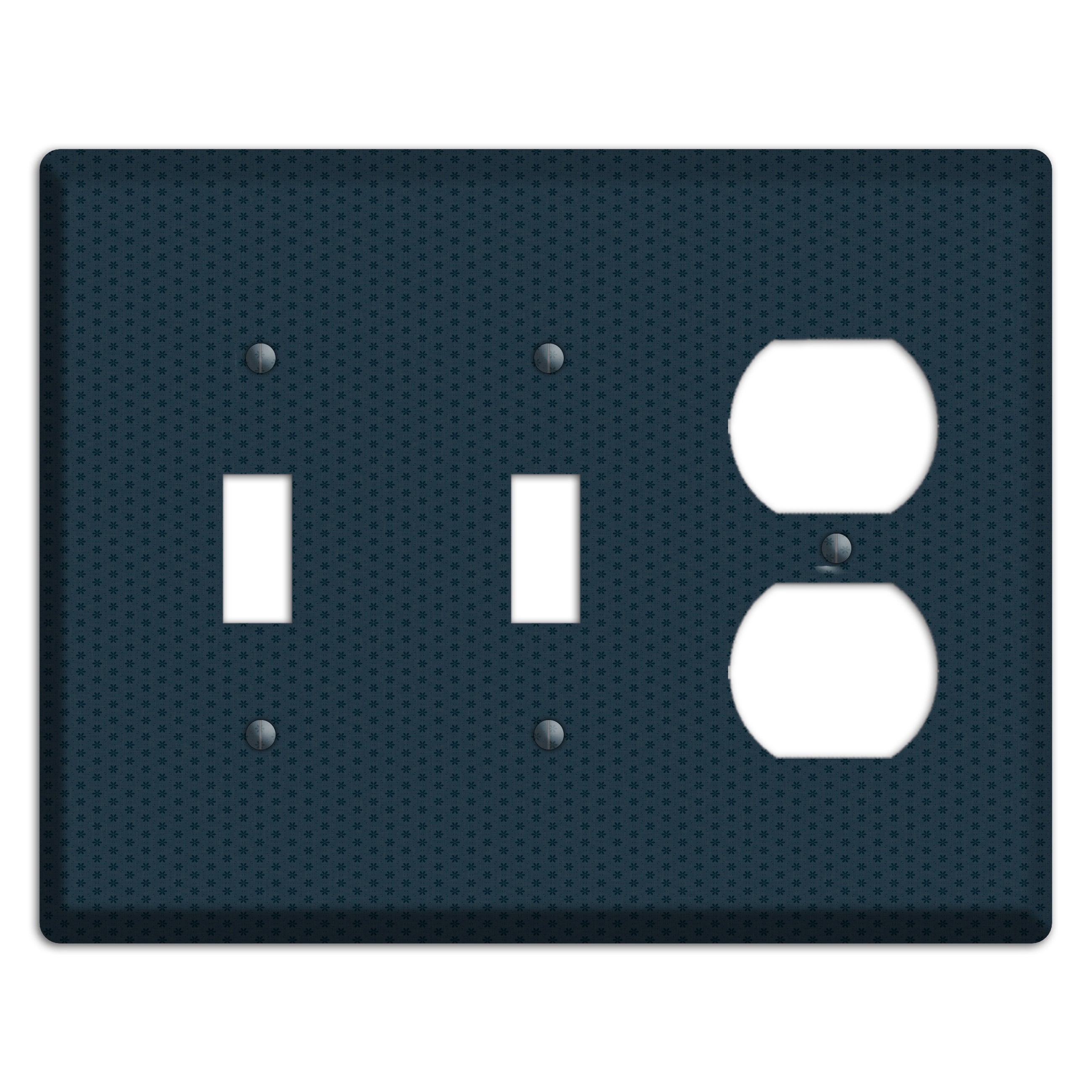 Blue with Tiny Asters 2 Toggle / Duplex Wallplate