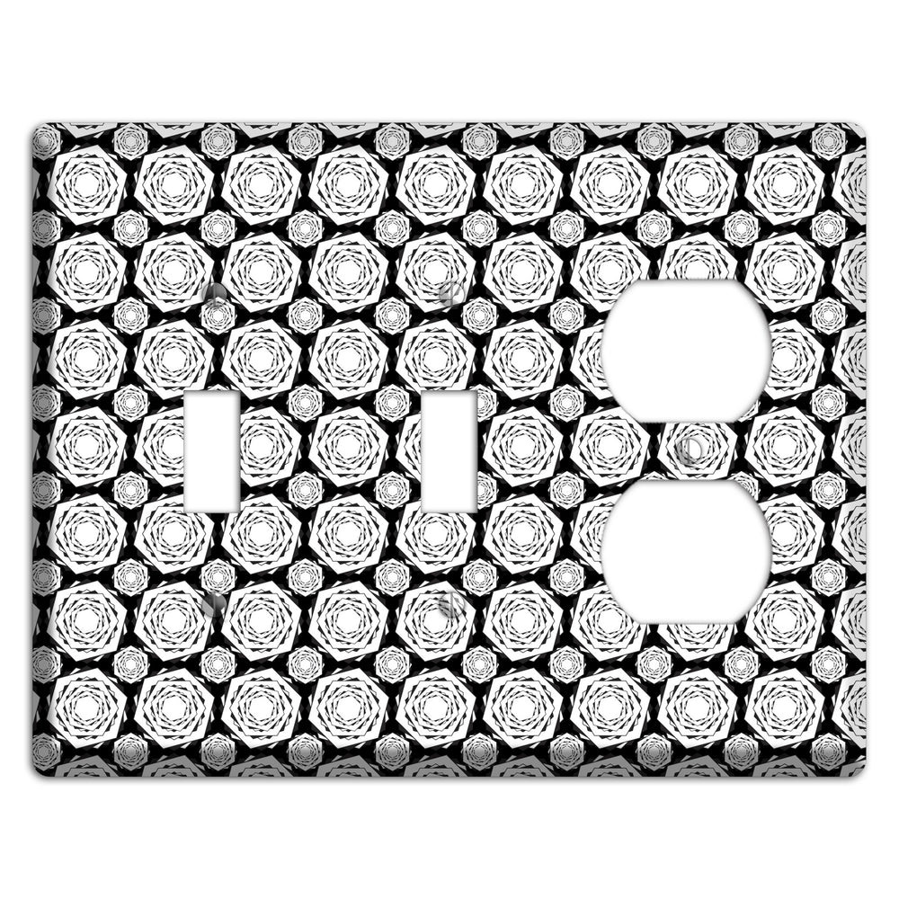 Overlay Hexagon Rotation Repeat 3 2 Toggle / Duplex Wallplate