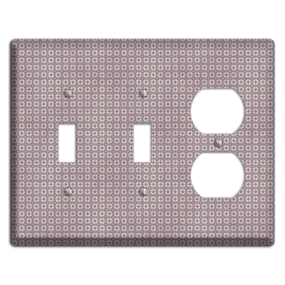 Multi Dusty Mauve Arabesque 2 Toggle / Duplex Wallplate