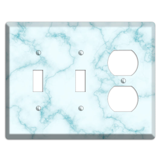 Blue Stained Marble 2 Toggle / Duplex Wallplate