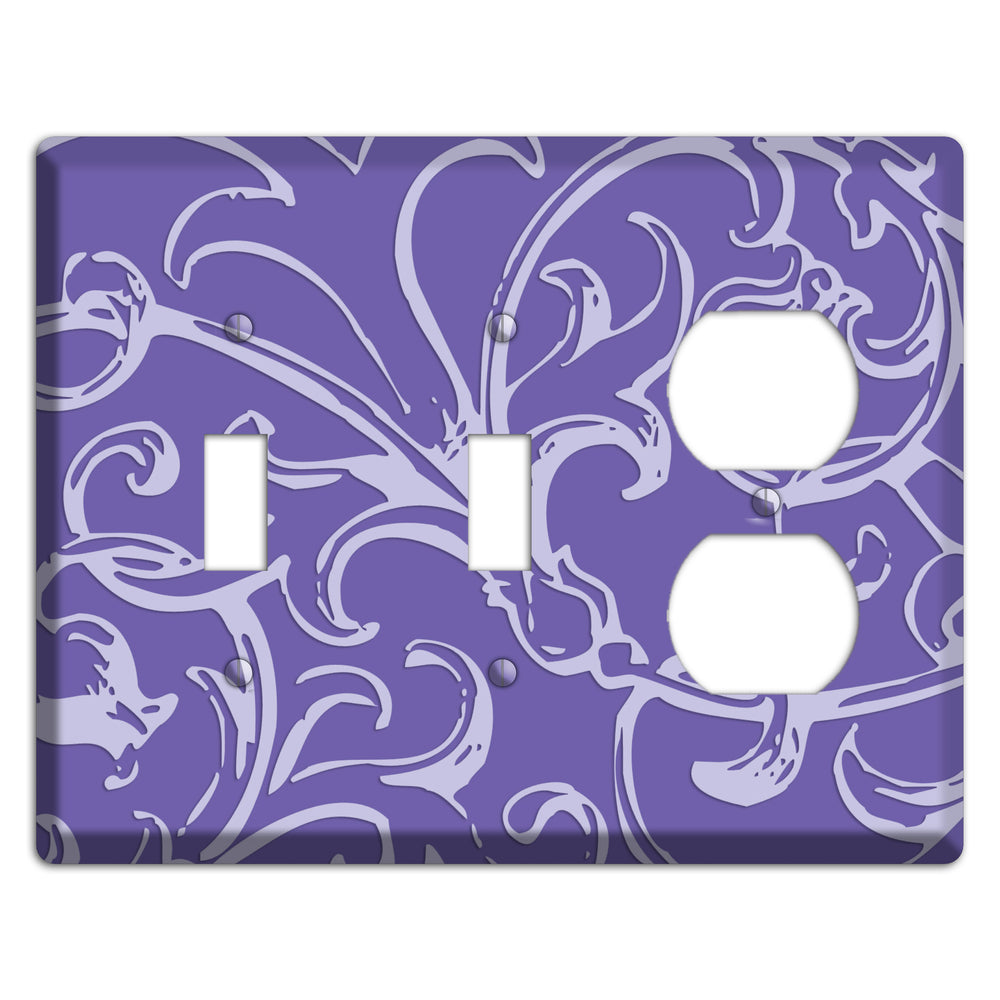 Victorian Light Purple 2 Toggle / Duplex Wallplate