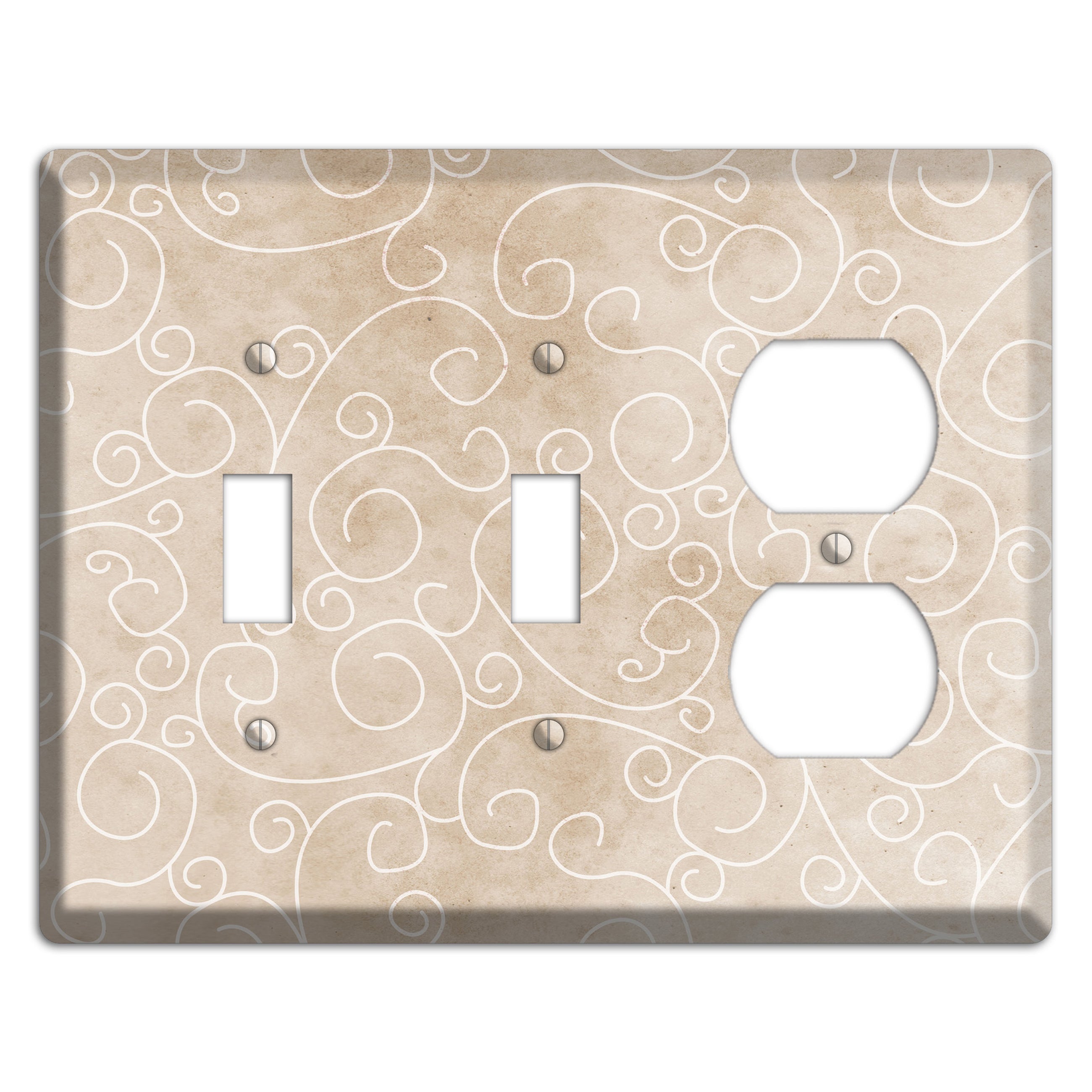 Wafer Neutral Texture 2 Toggle / Duplex Wallplate