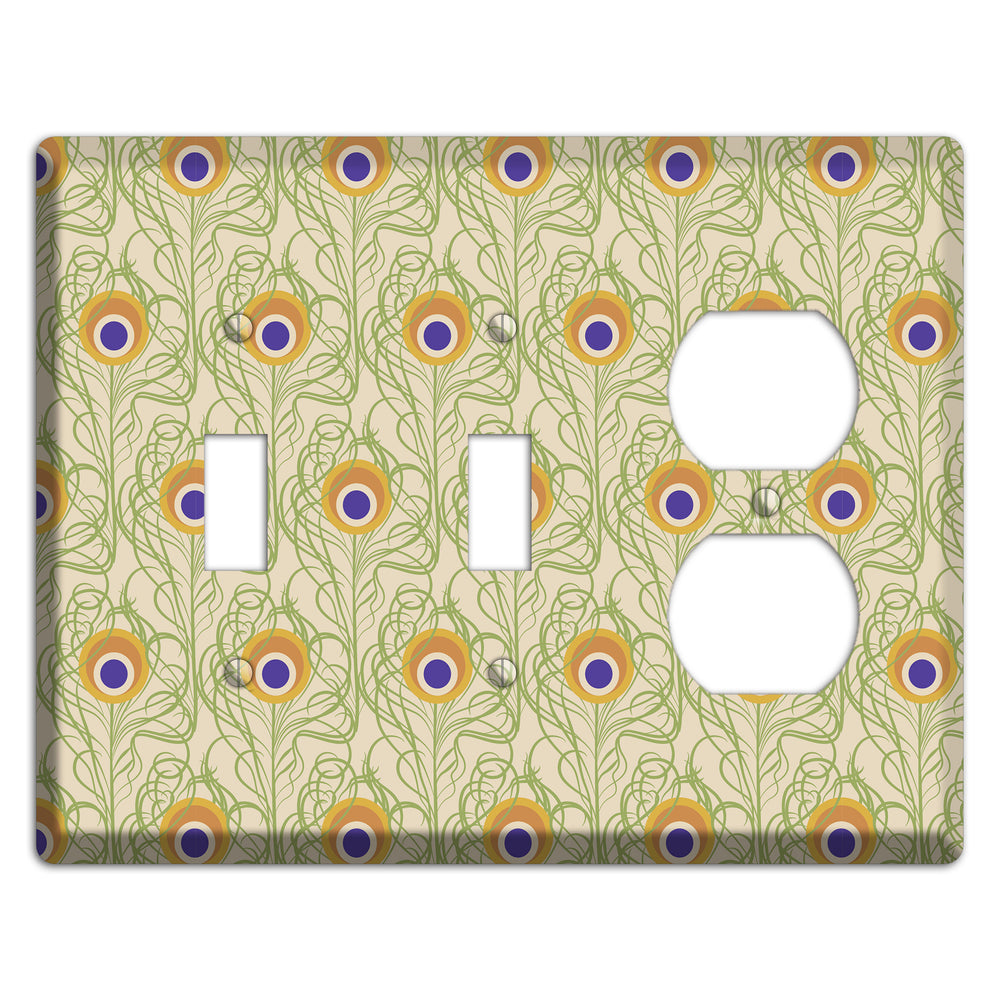 Nouveau Peacock 2 Toggle / Duplex Wallplate