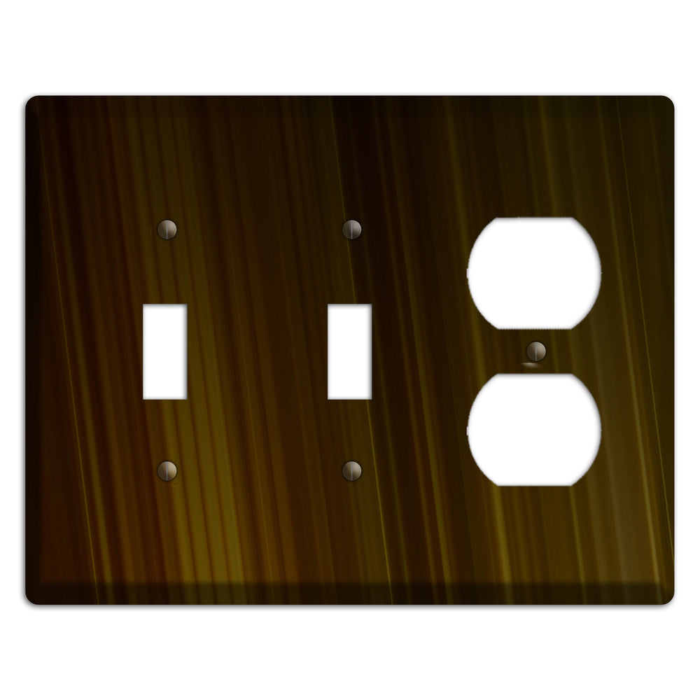 Brown Ray of Light 2 Toggle / Duplex Wallplate