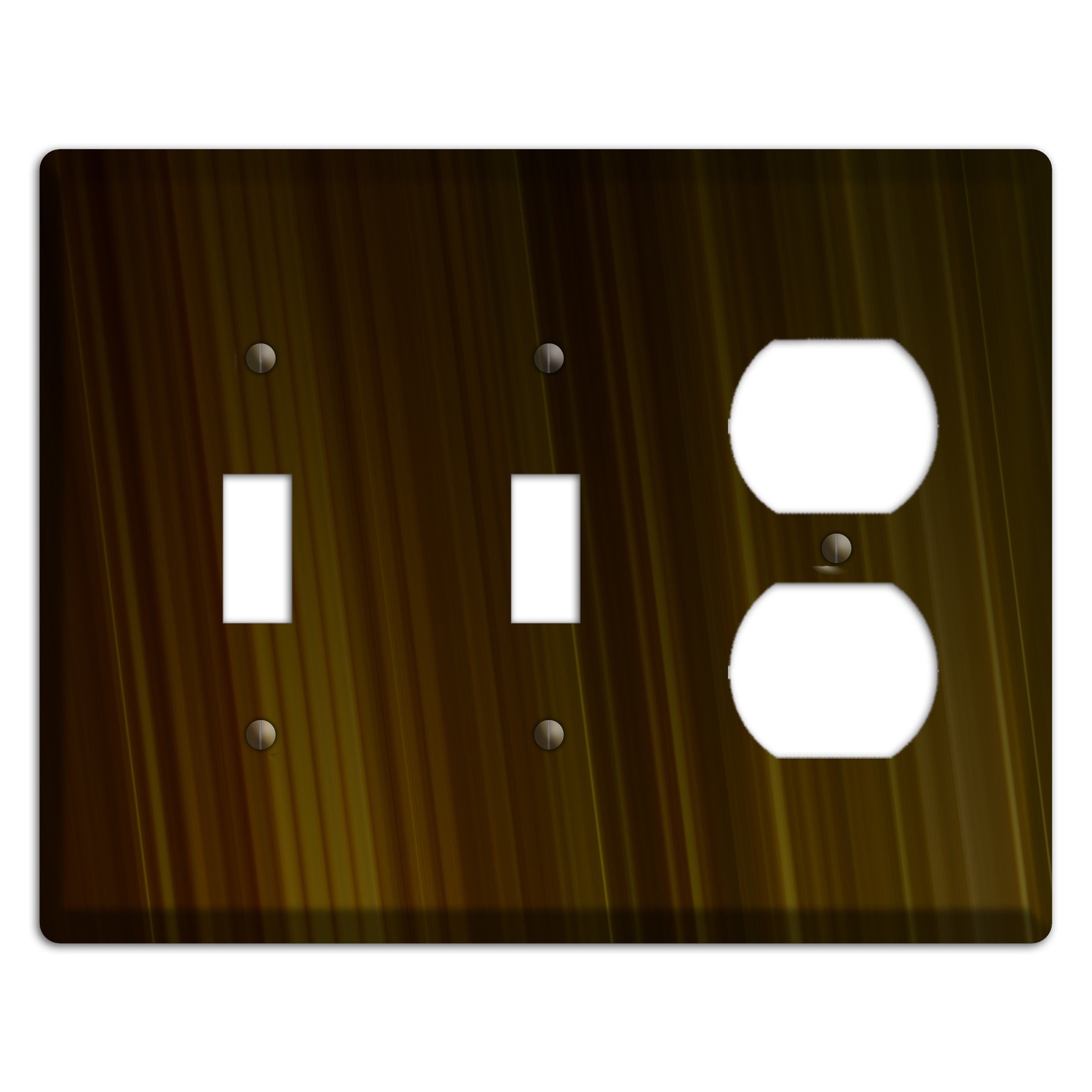 Brown Ray of Light 2 Toggle / Duplex Wallplate