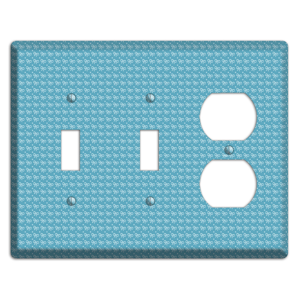 Turquoise Bows 2 Toggle / Duplex Wallplate