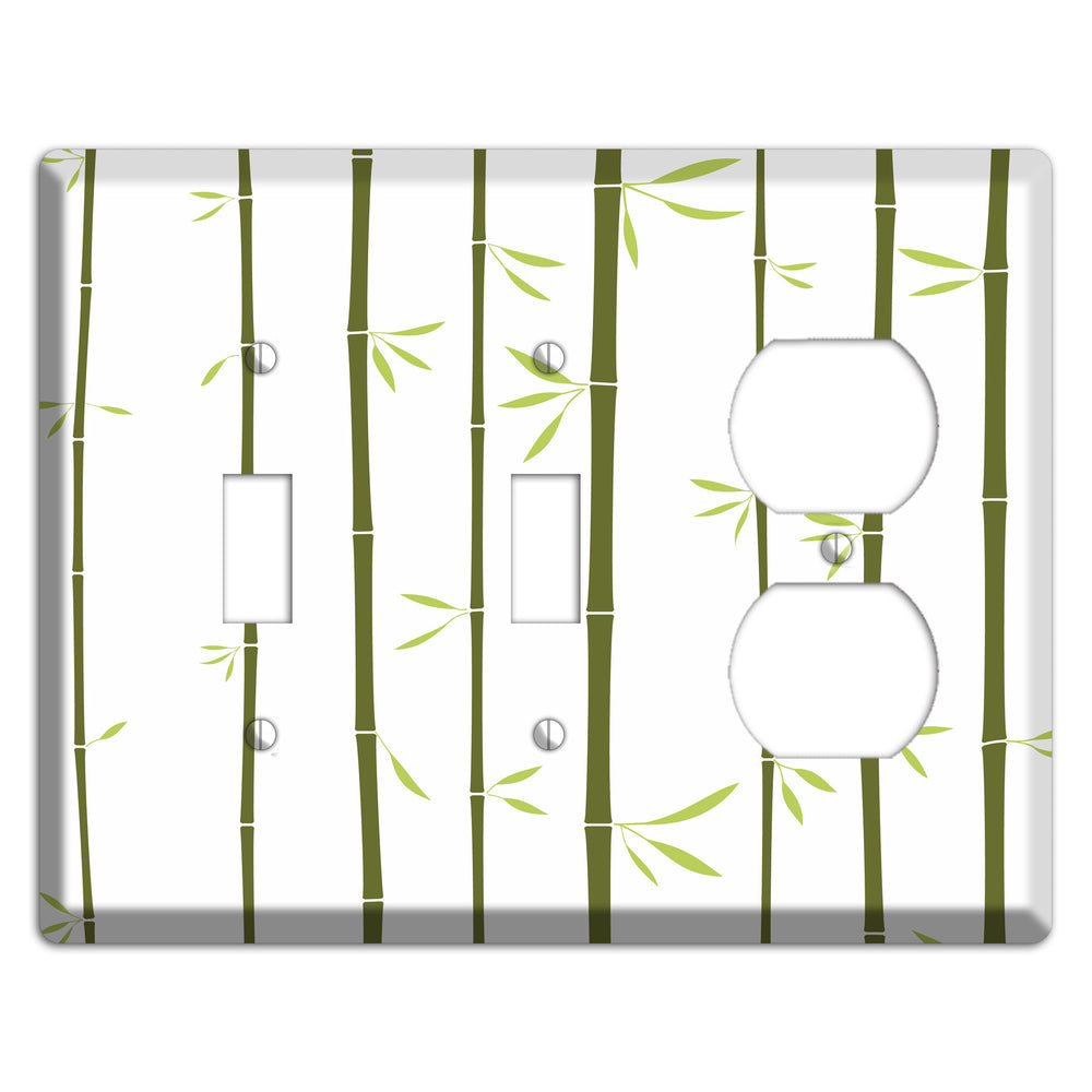 Green Bamboo 2 Toggle / Duplex Wallplate