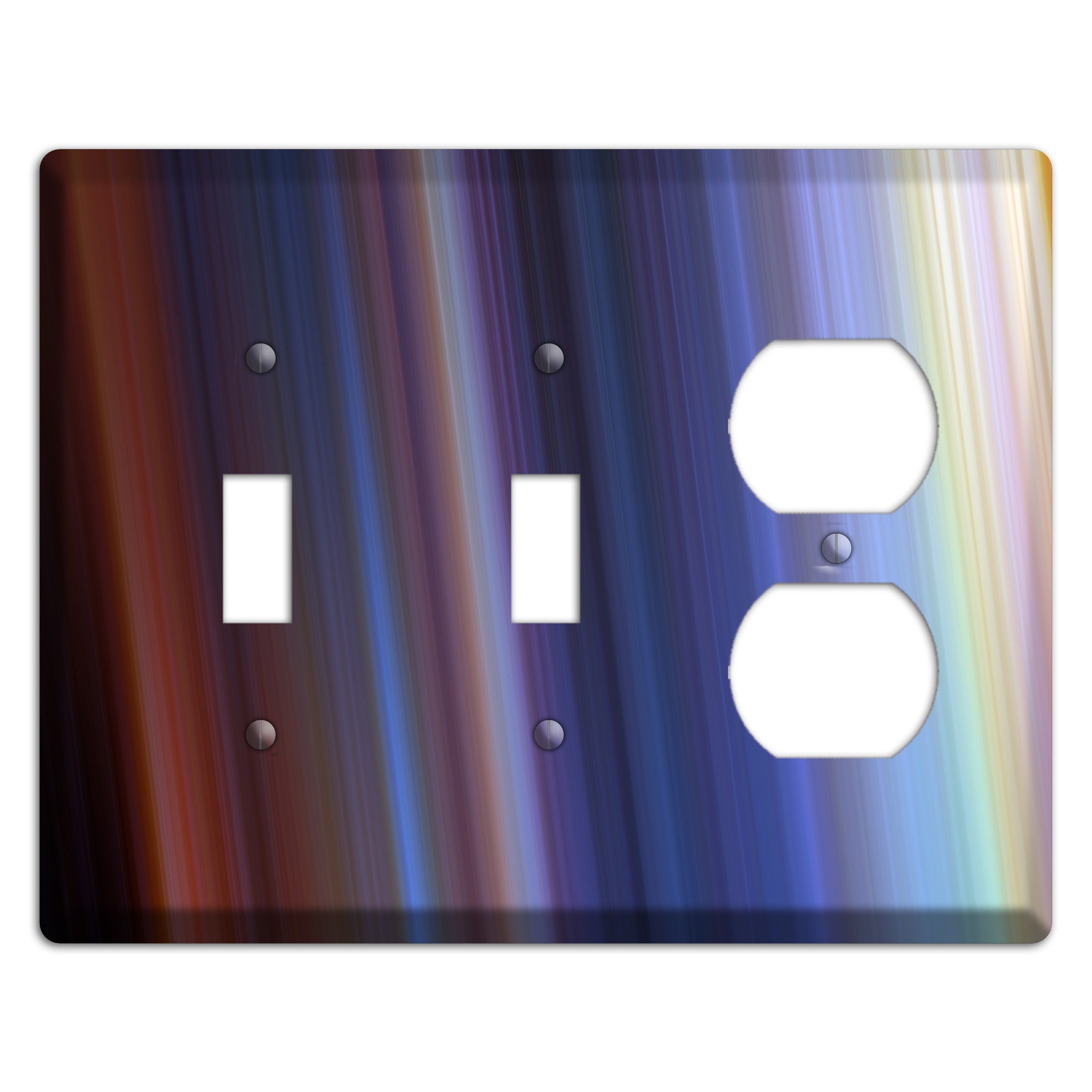 Green Foulard 4 2 Toggle / Duplex Wallplate