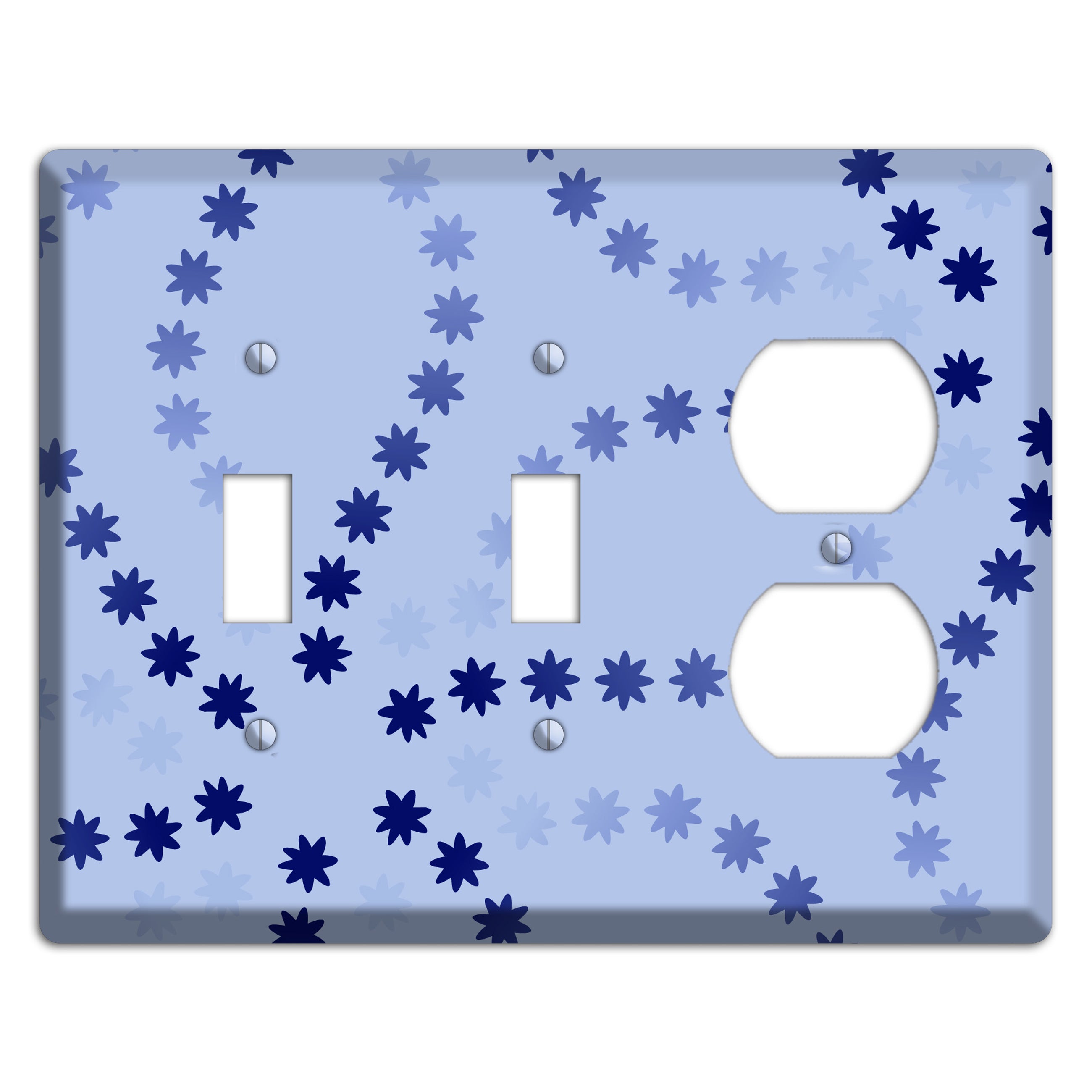 Periwinkle with Blue Constellation 2 Toggle / Duplex Wallplate