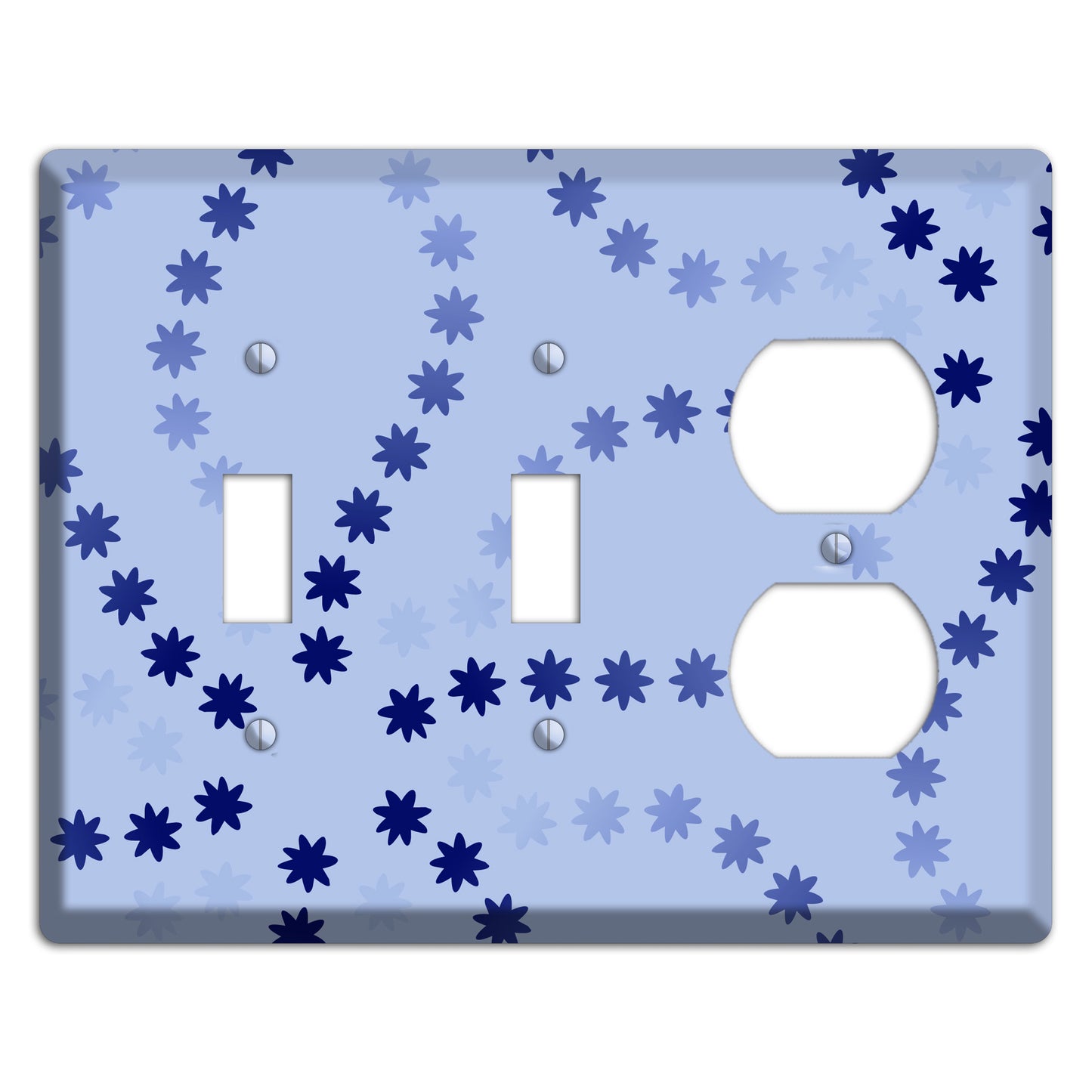Periwinkle with Blue Constellation 2 Toggle / Duplex Wallplate