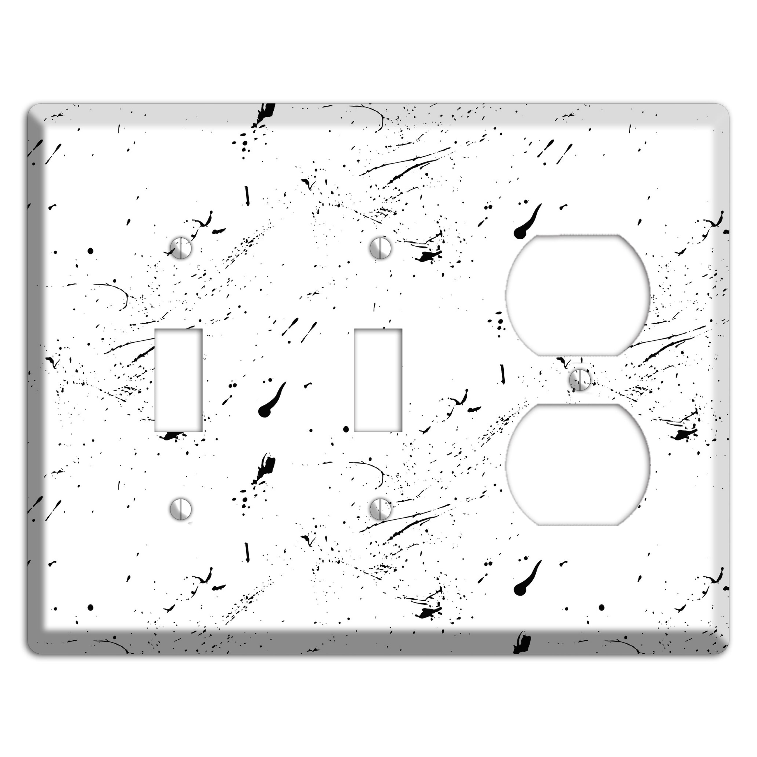 Ink Splash 1 2 Toggle / Duplex Wallplate