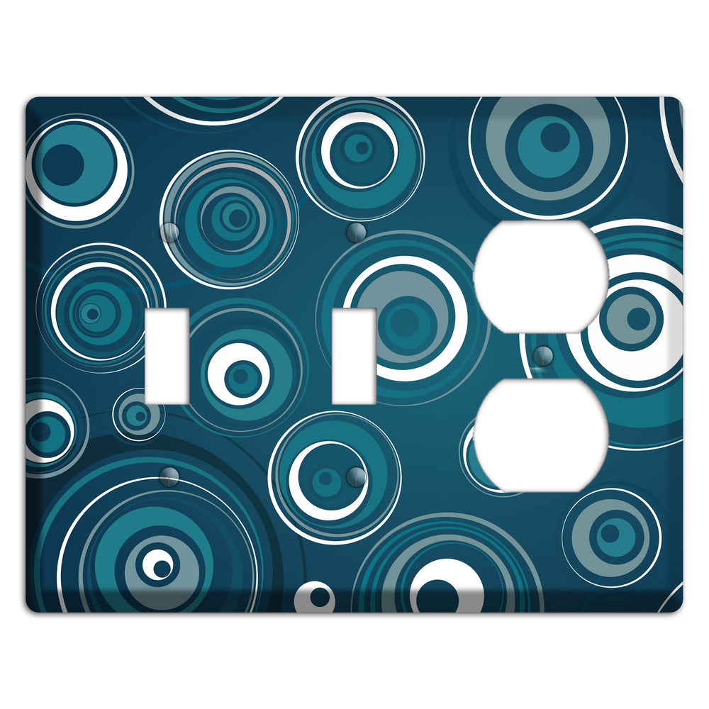 Blue Circles 2 Toggle / Duplex Wallplate