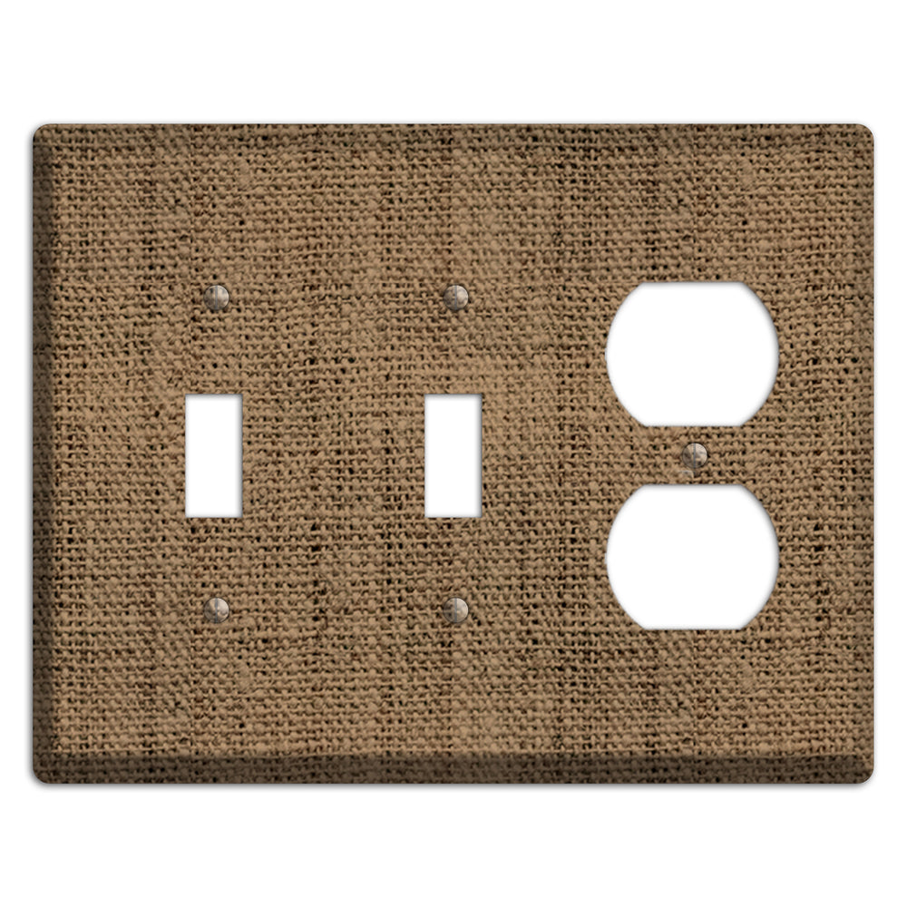 Shadow Burlap 2 Toggle / Duplex Wallplate