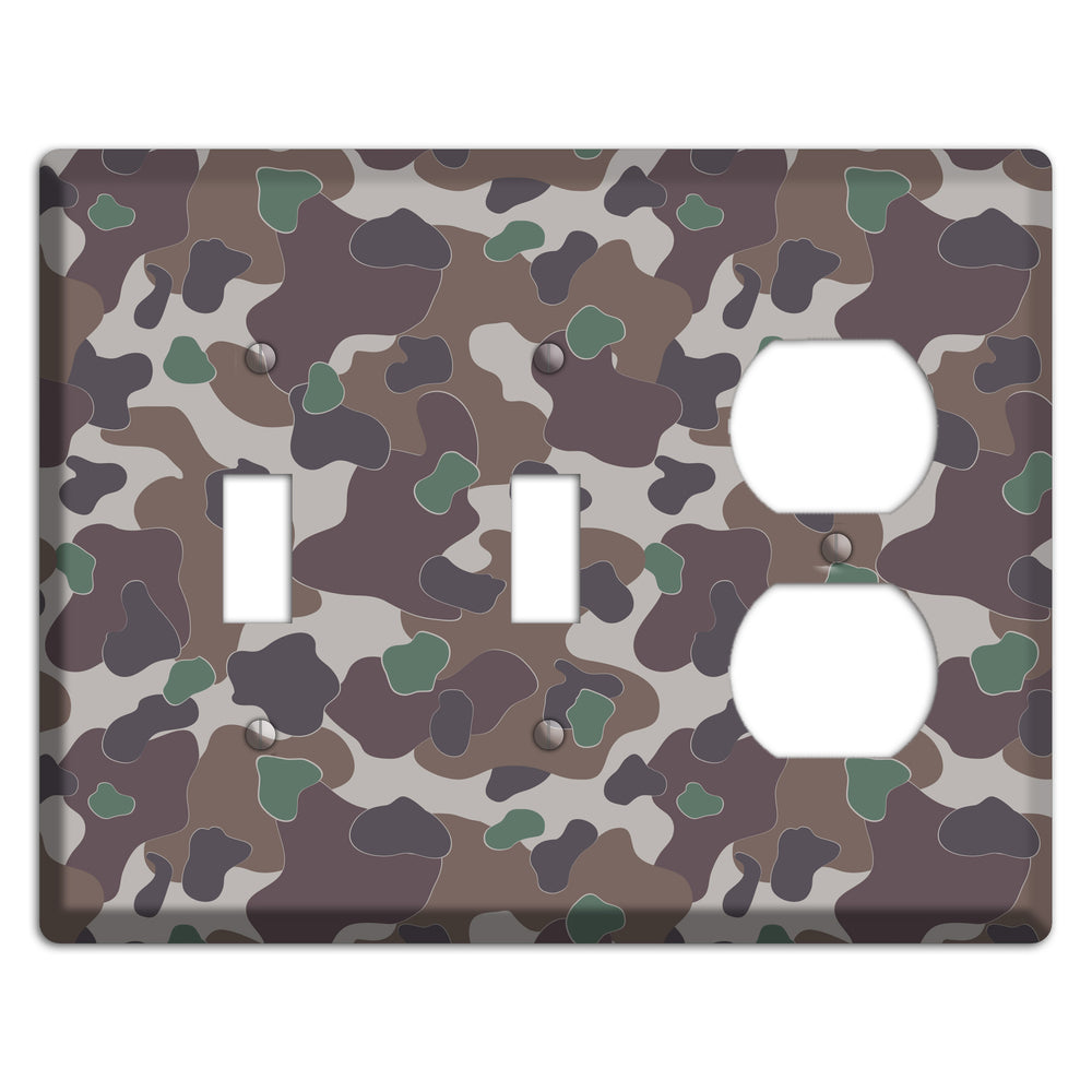 Dark Brown Camo 2 Toggle / Duplex Wallplate